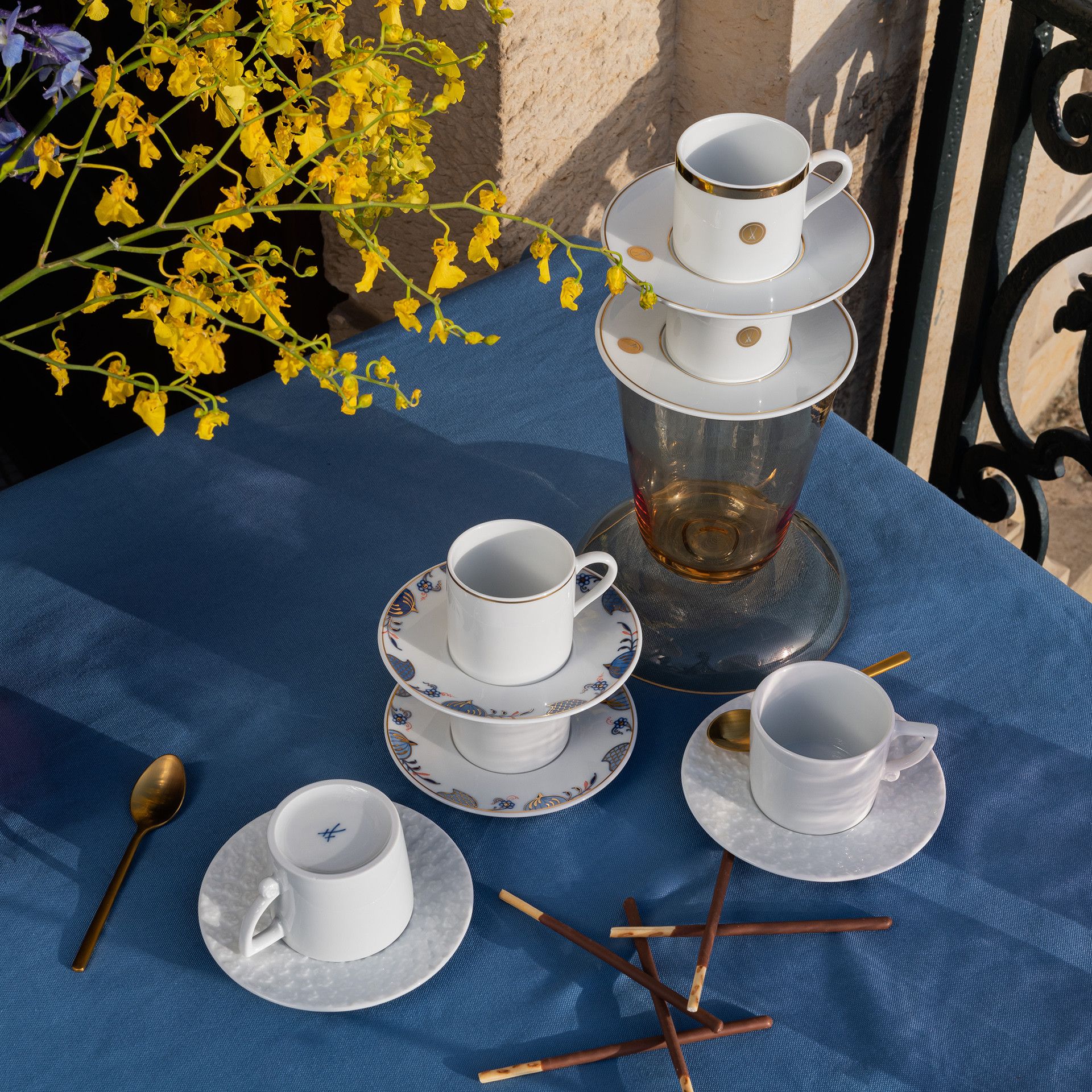 로얄블라썸 에스프레소 컵 앤 소서