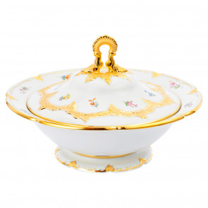 B-FORM 플라워 골드 리드 보울