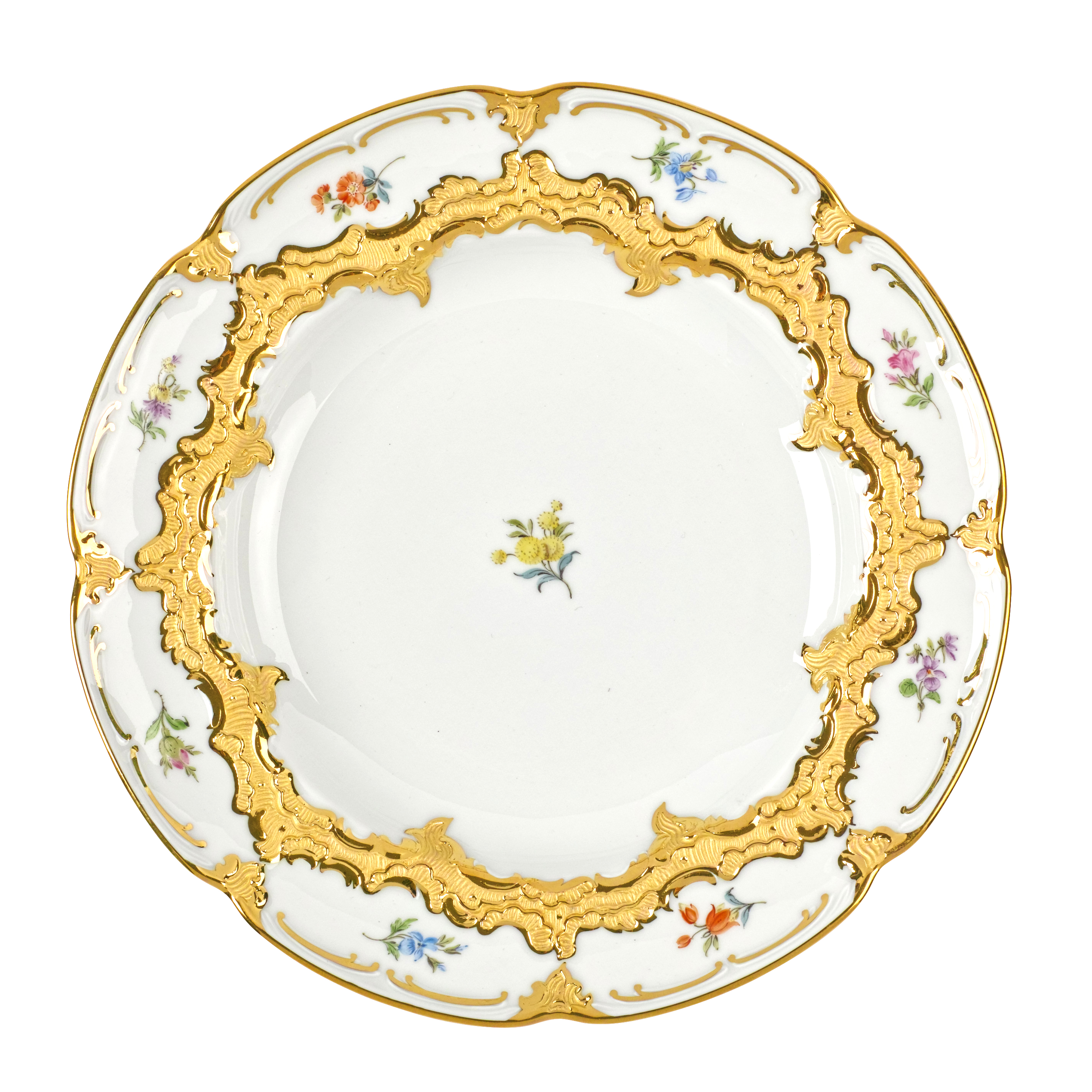 B-FORM 플라워 골드 플레이트 (L)