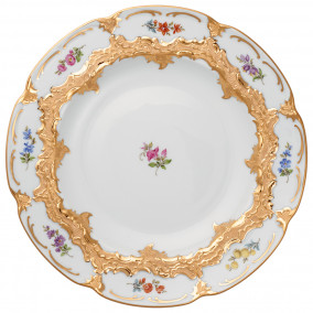 B-FORM 플라워 골드 플레이트 (L)