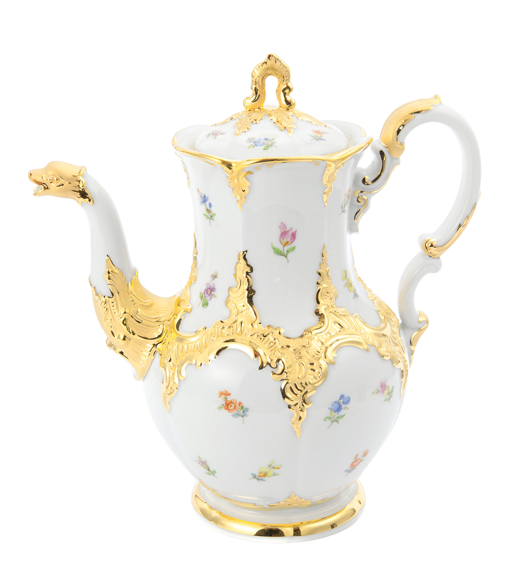 B-FORM 플라워 골드 커피팟