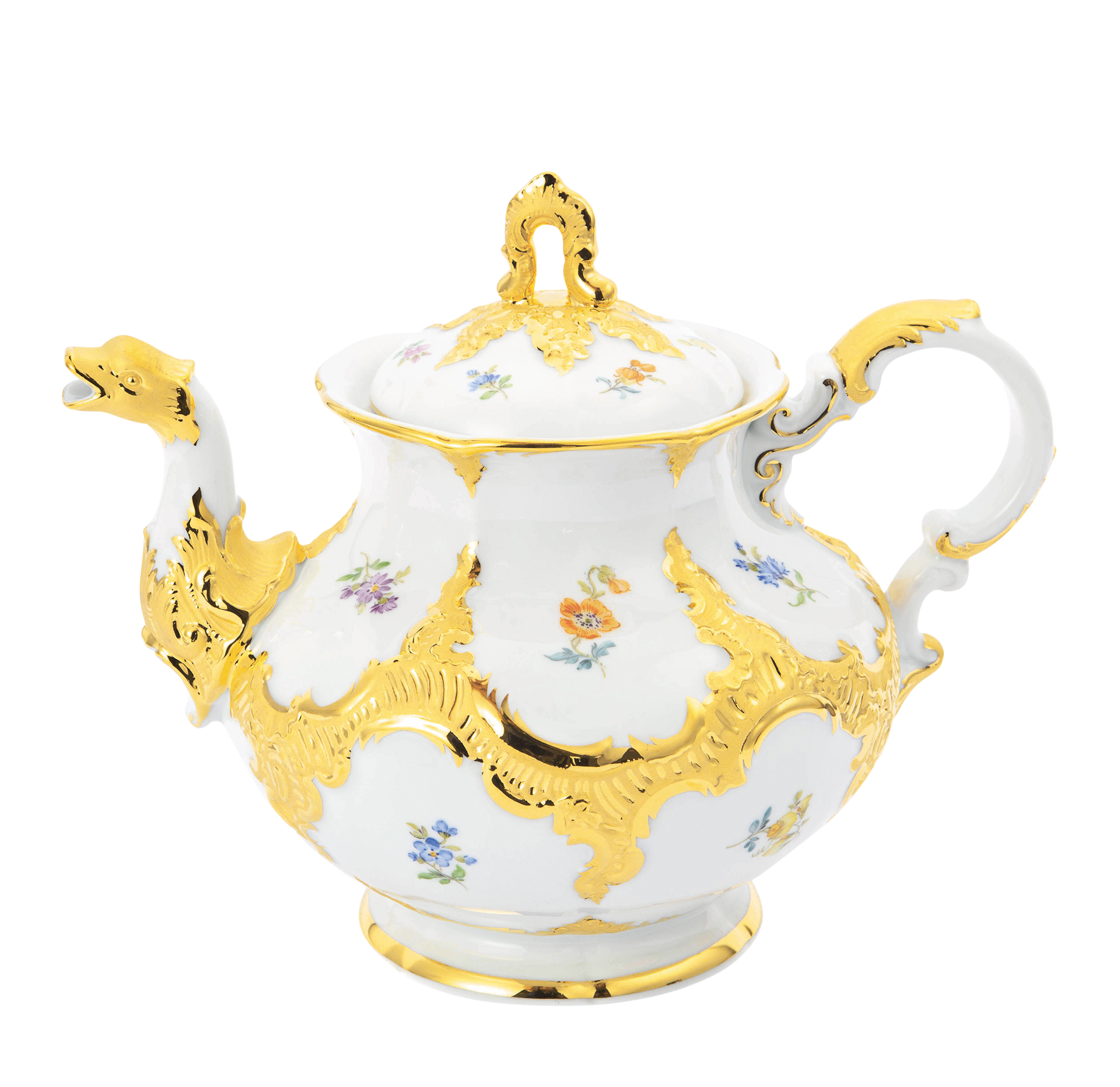 B-FORM 플라워 골드 티팟