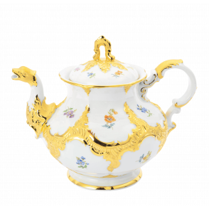 B-FORM 플라워 골드 티팟