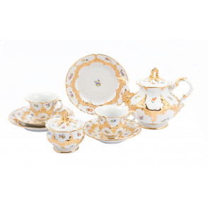 B-FORM 플라워 골드 티 세트