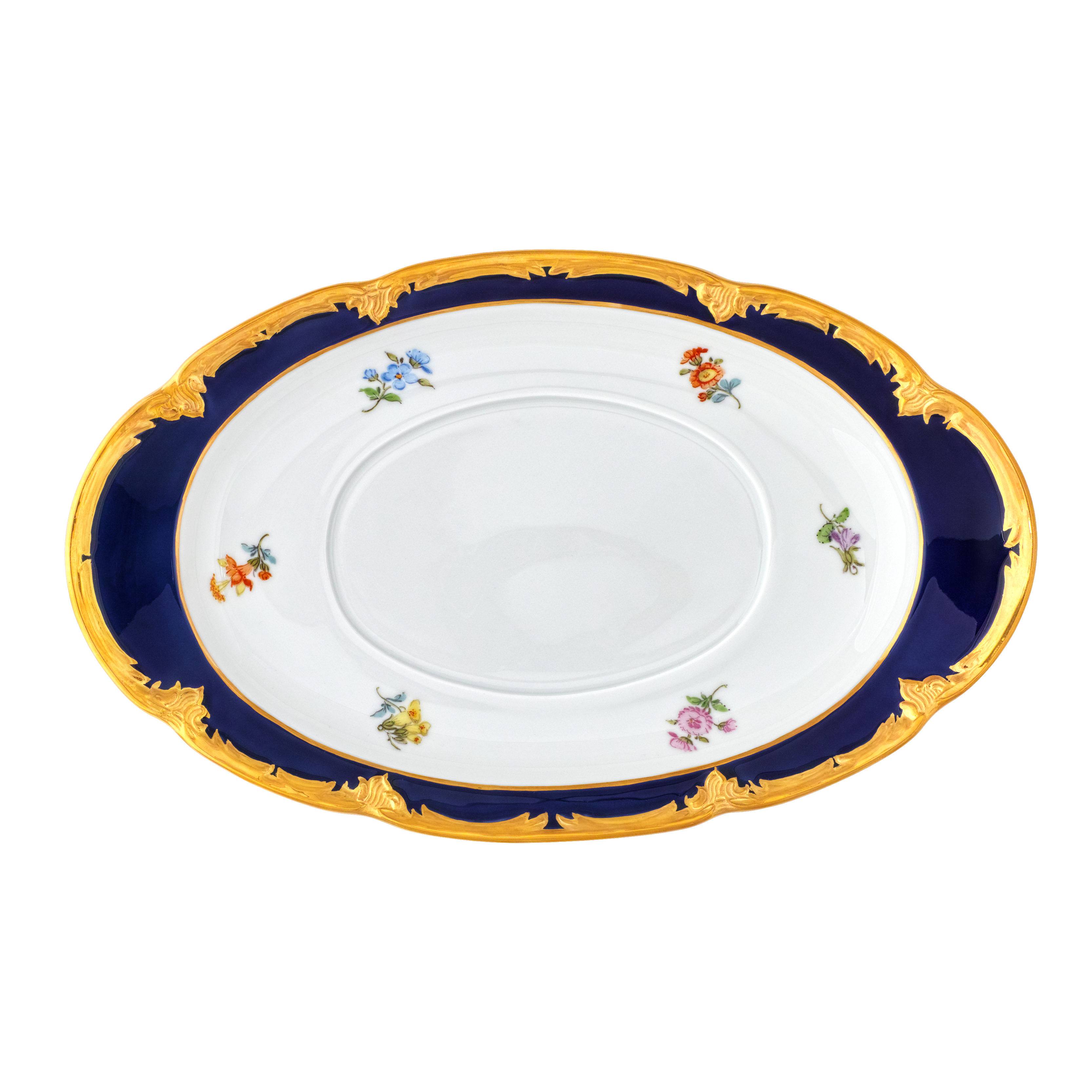 B-FORM 비폼 플라워 블루 그레이비 보트