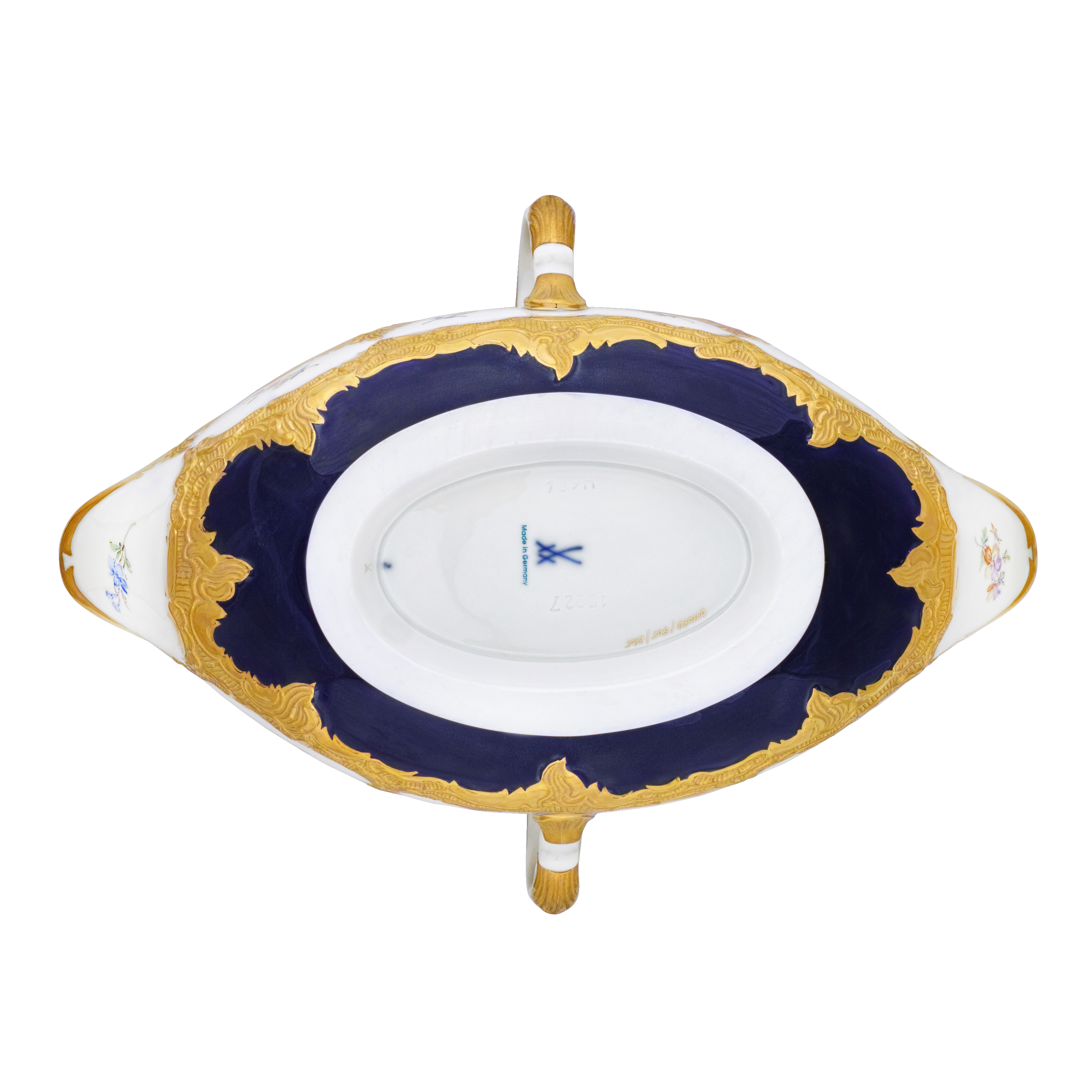 B-FORM 비폼 플라워 블루 그레이비 보트