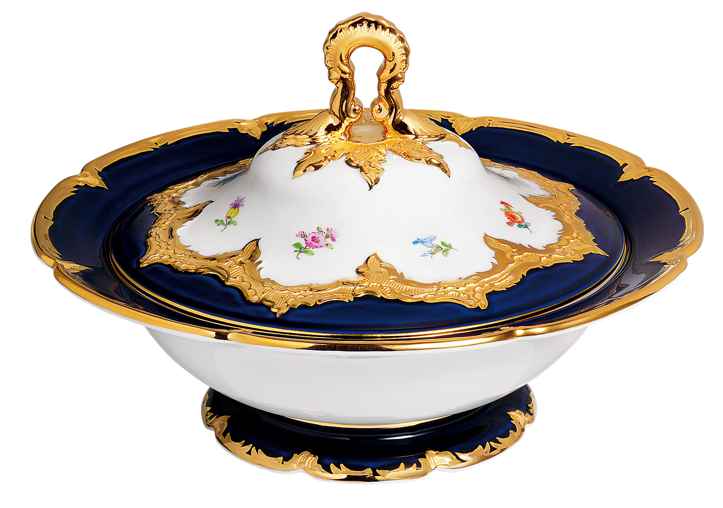 B-FORM 비폼 플라워 블루 리드 보울