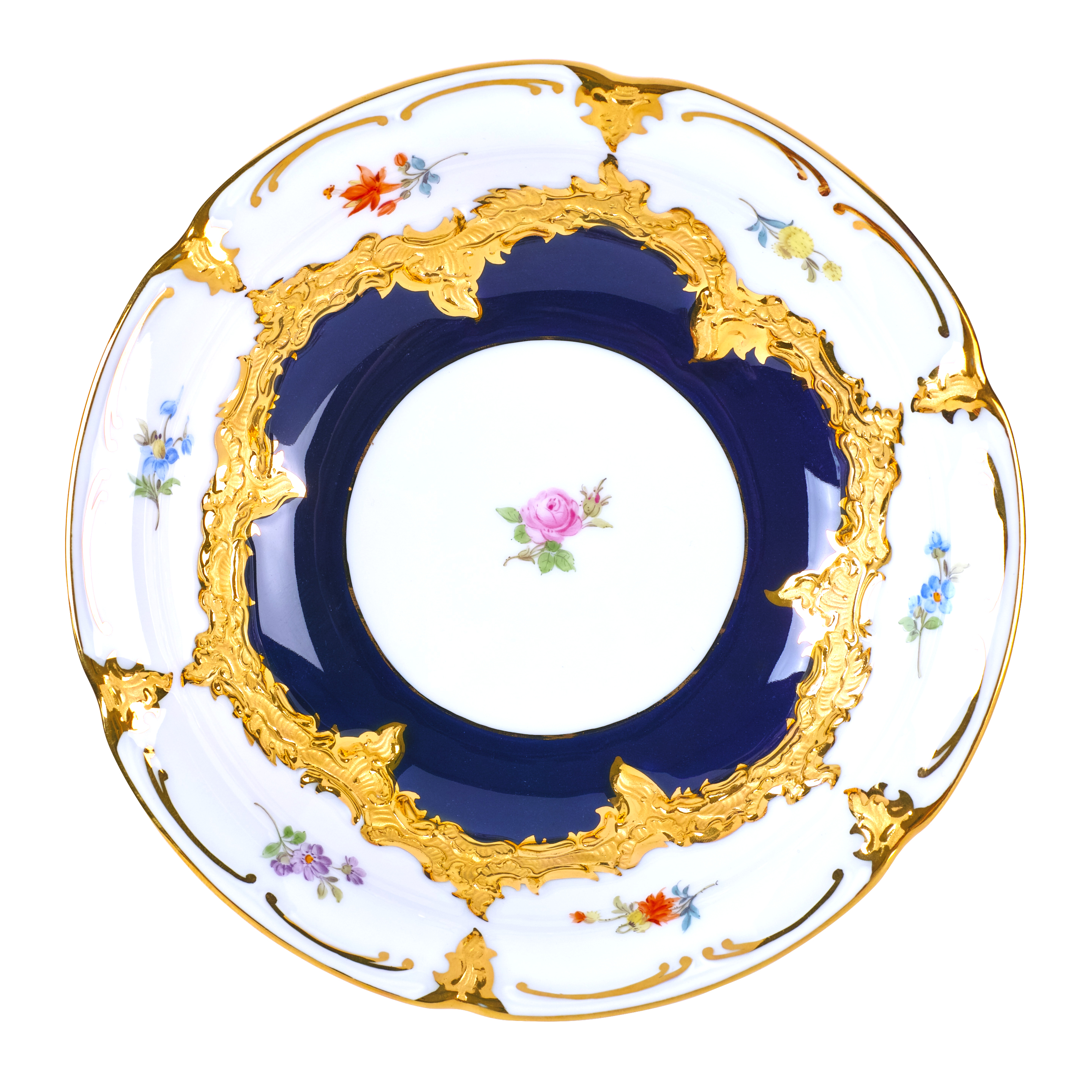 B-FORM 비폼 플라워 블루 디저트 보울