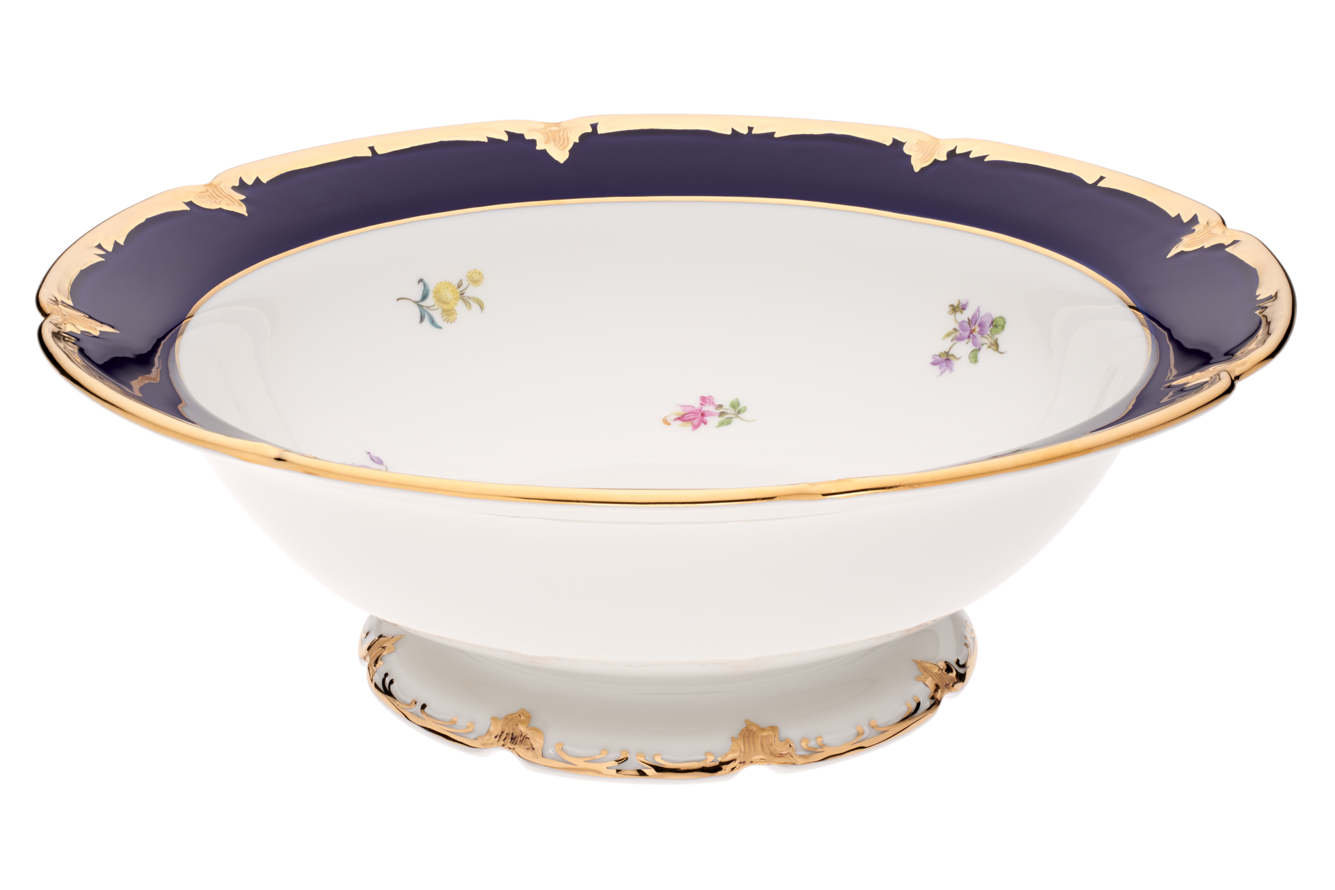 B-FORM 비폼 플라워 블루 라운드 보울