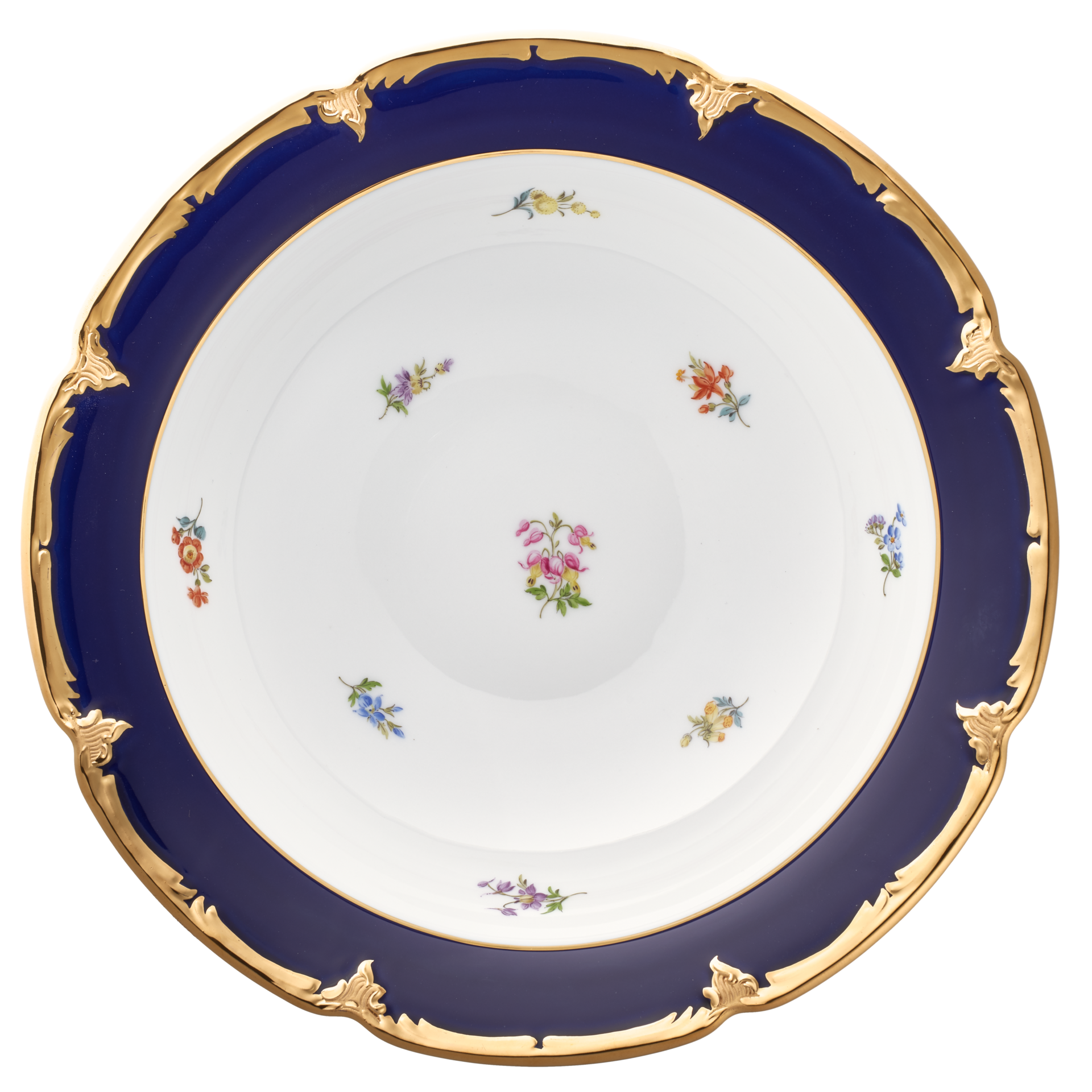 B-FORM 비폼 플라워 블루 라운드 보울