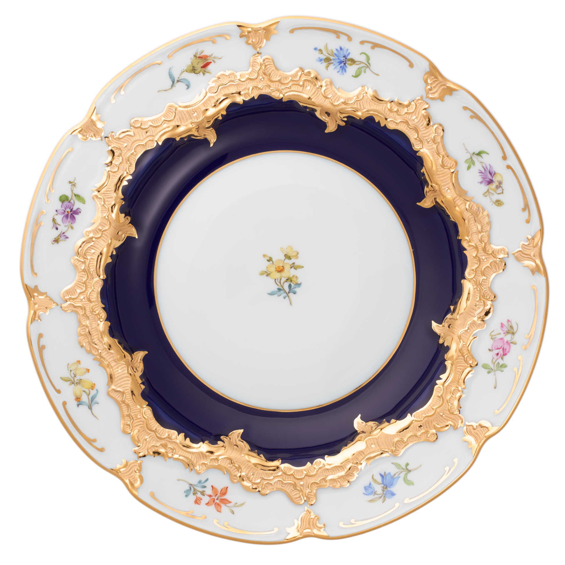 B-FORM 비폼 플라워 블루 플레이트 (L)