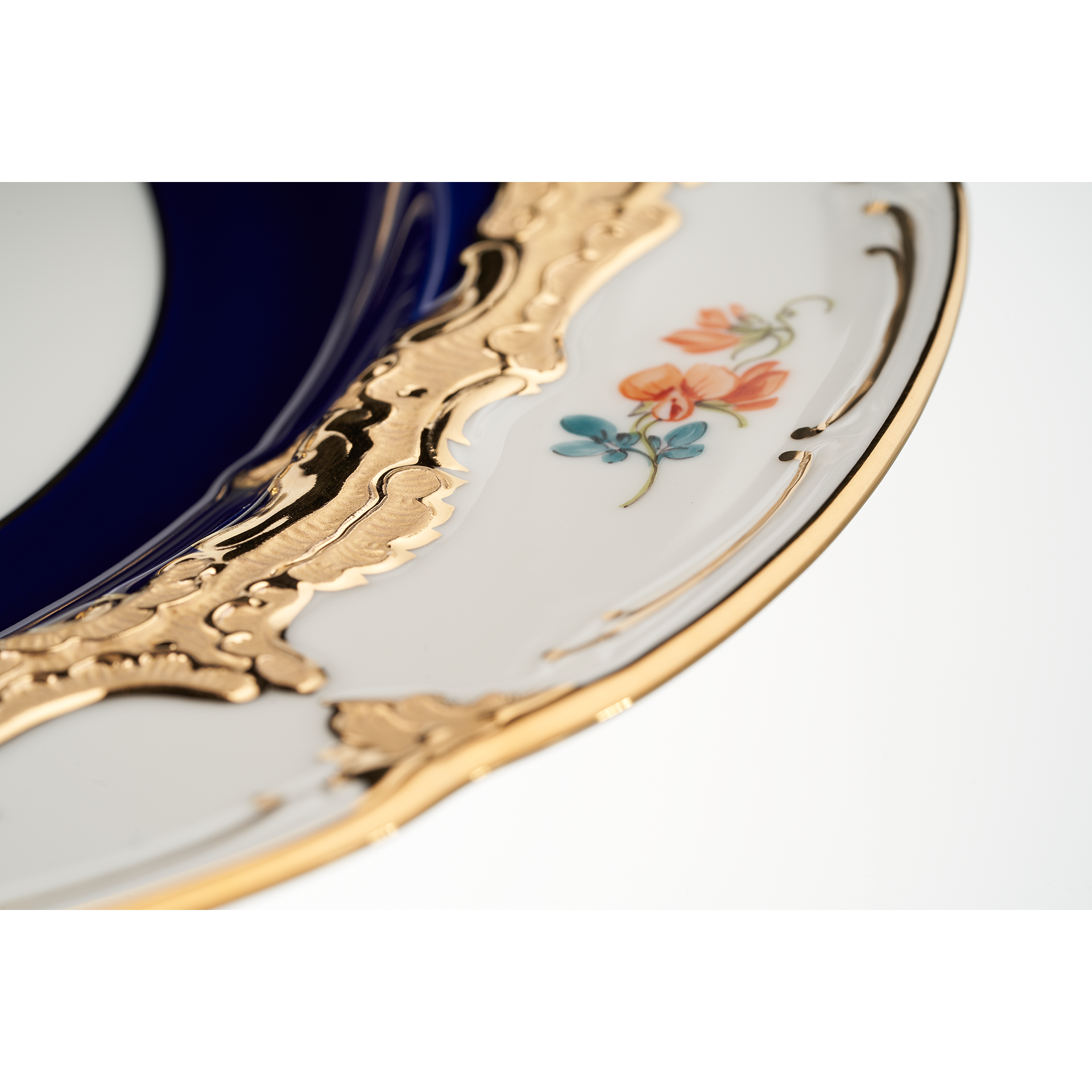 B-FORM 비폼 플라워 블루 디너 플레이트