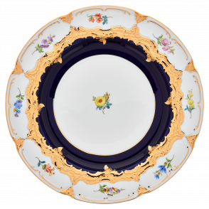 B-FORM 비폼 플라워 블루 디너 플레이트