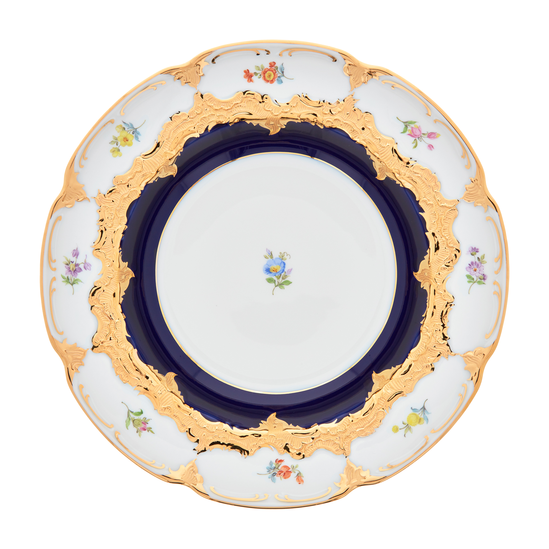 B-FORM 비폼 플라워 블루 스프 플레이트