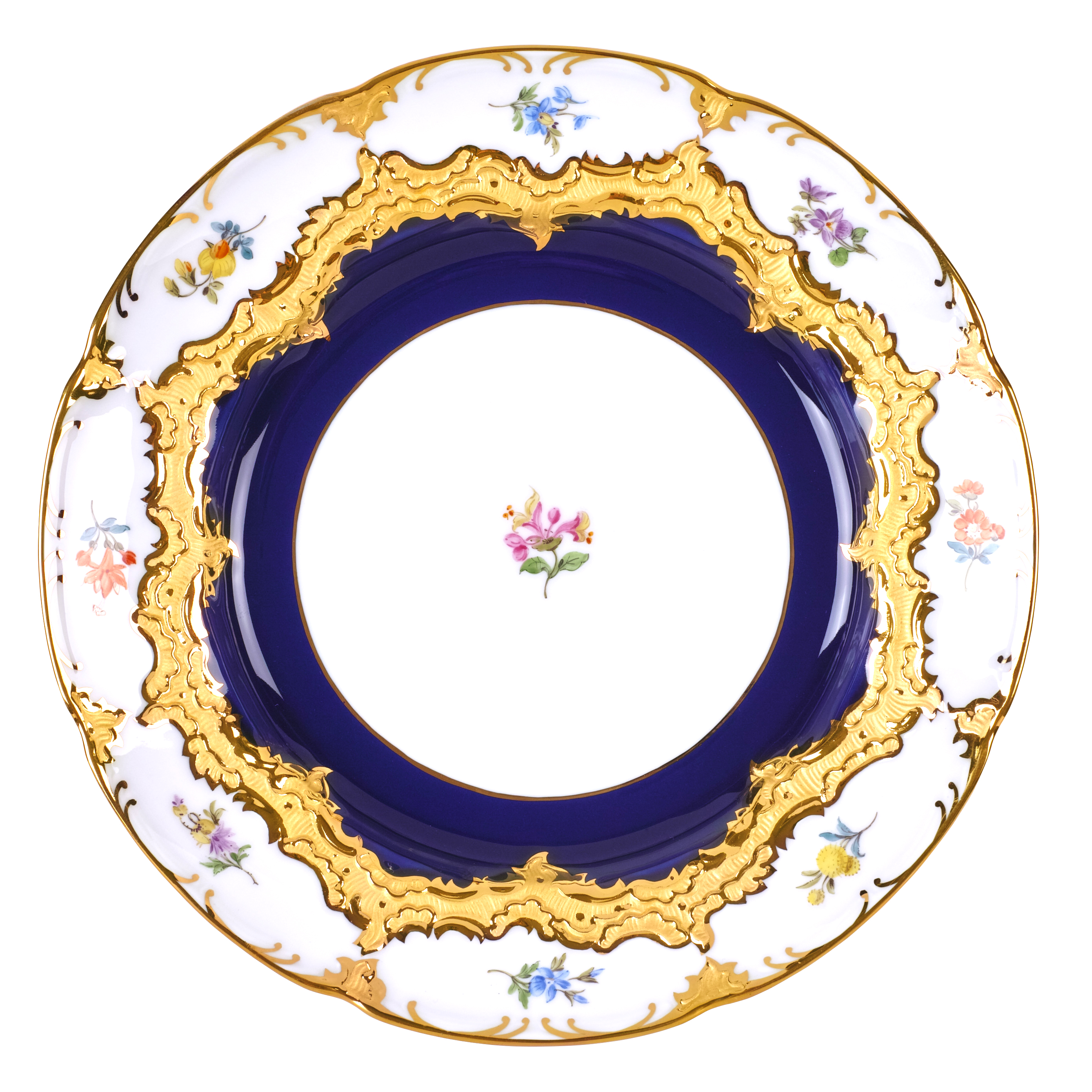 B-FORM 비폼 플라워 블루 플레이트 (M)