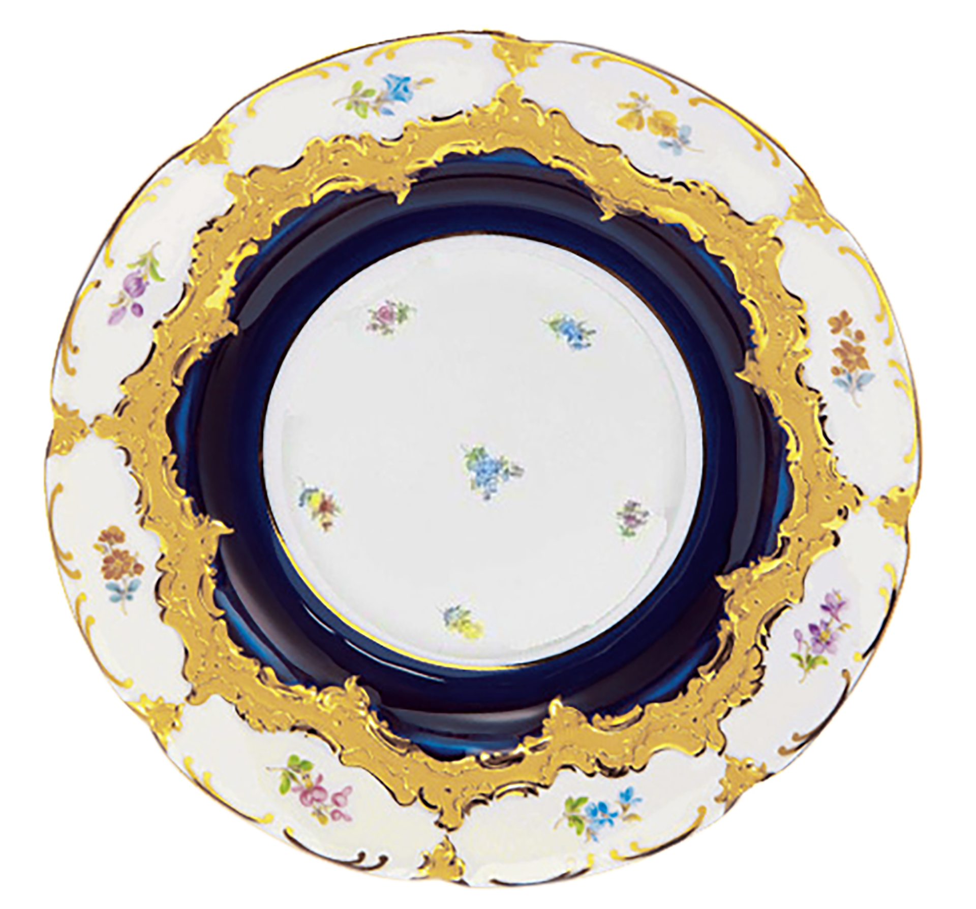 B-FORM 비폼 플라워 블루 케잌 디쉬