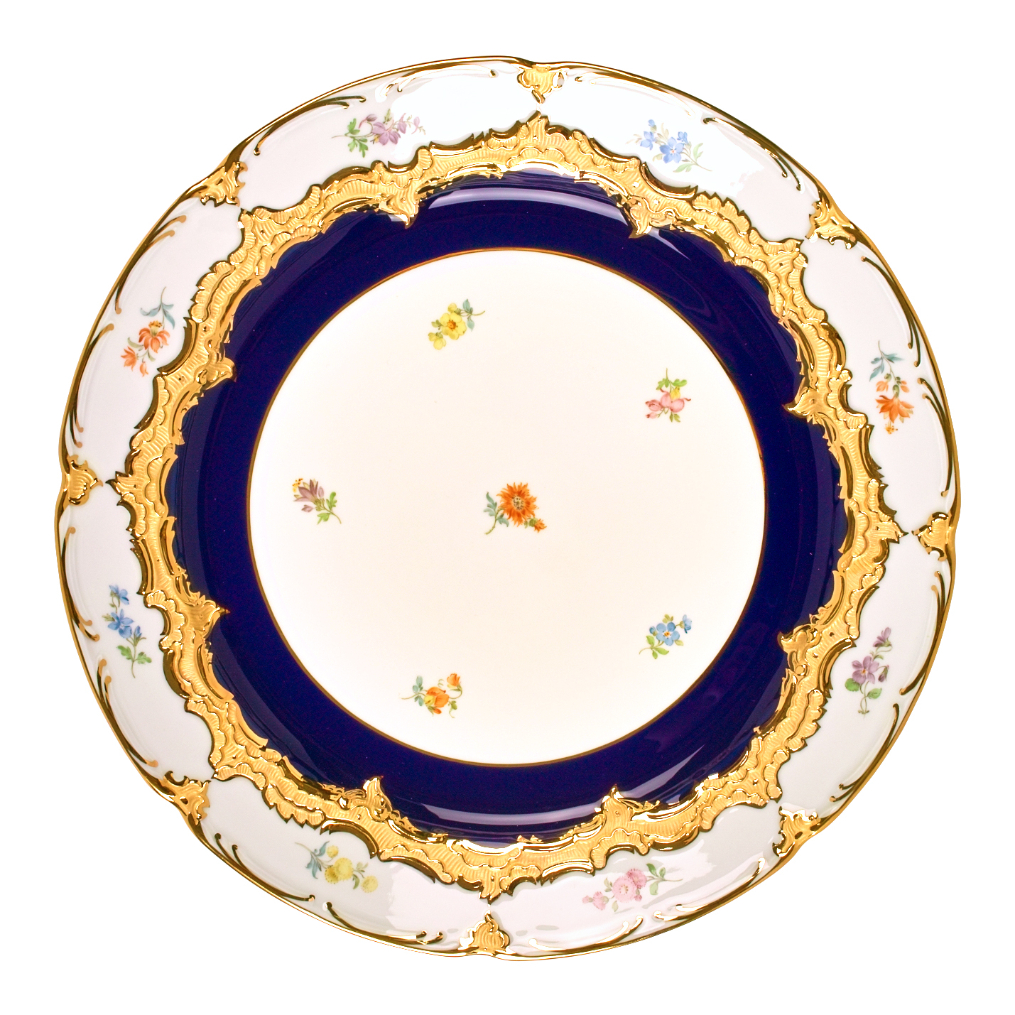 B-FORM 비폼 플라워 블루 케잌 디쉬