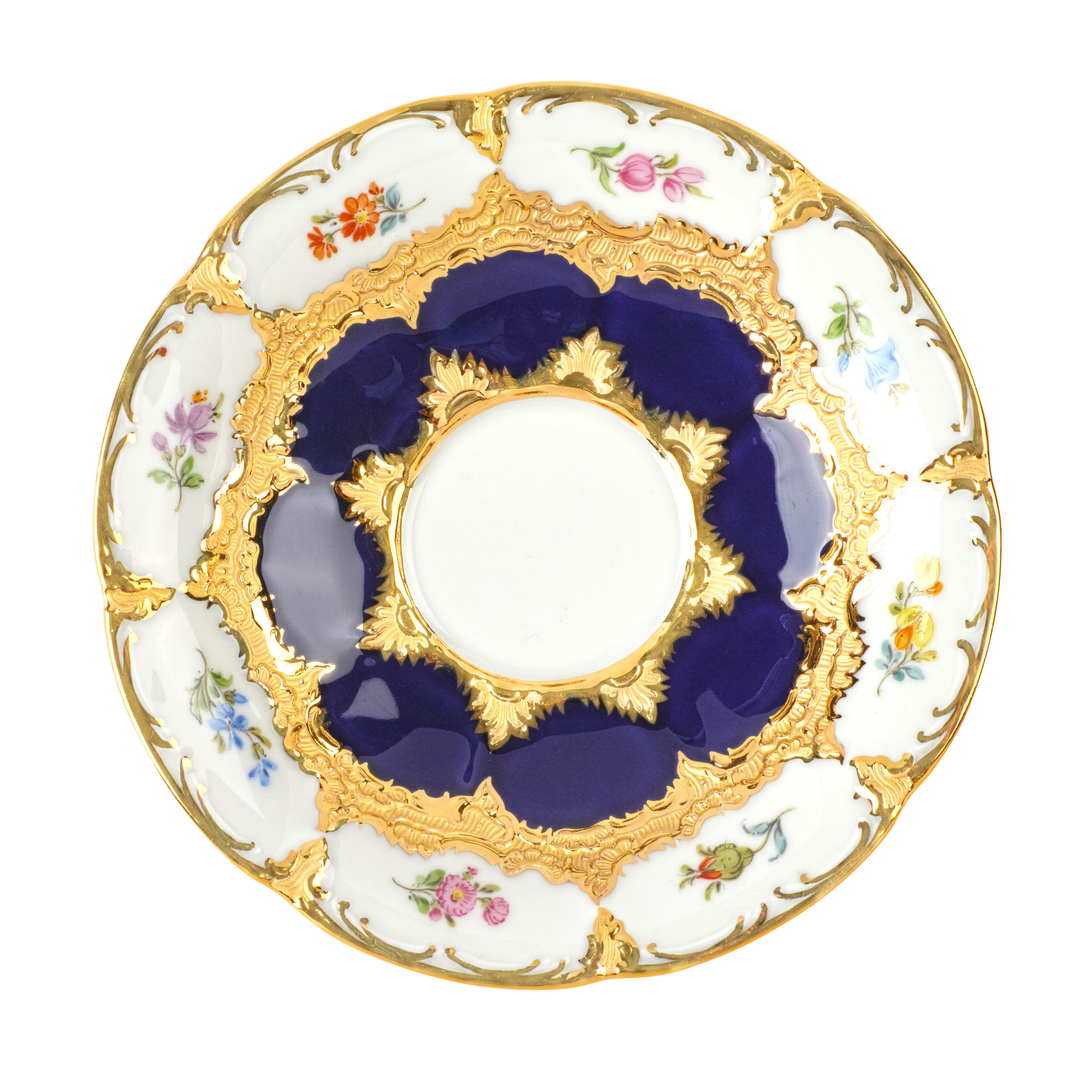 B-FORM 비폼 플라워 블루 에스프레소 컵 앤 소서