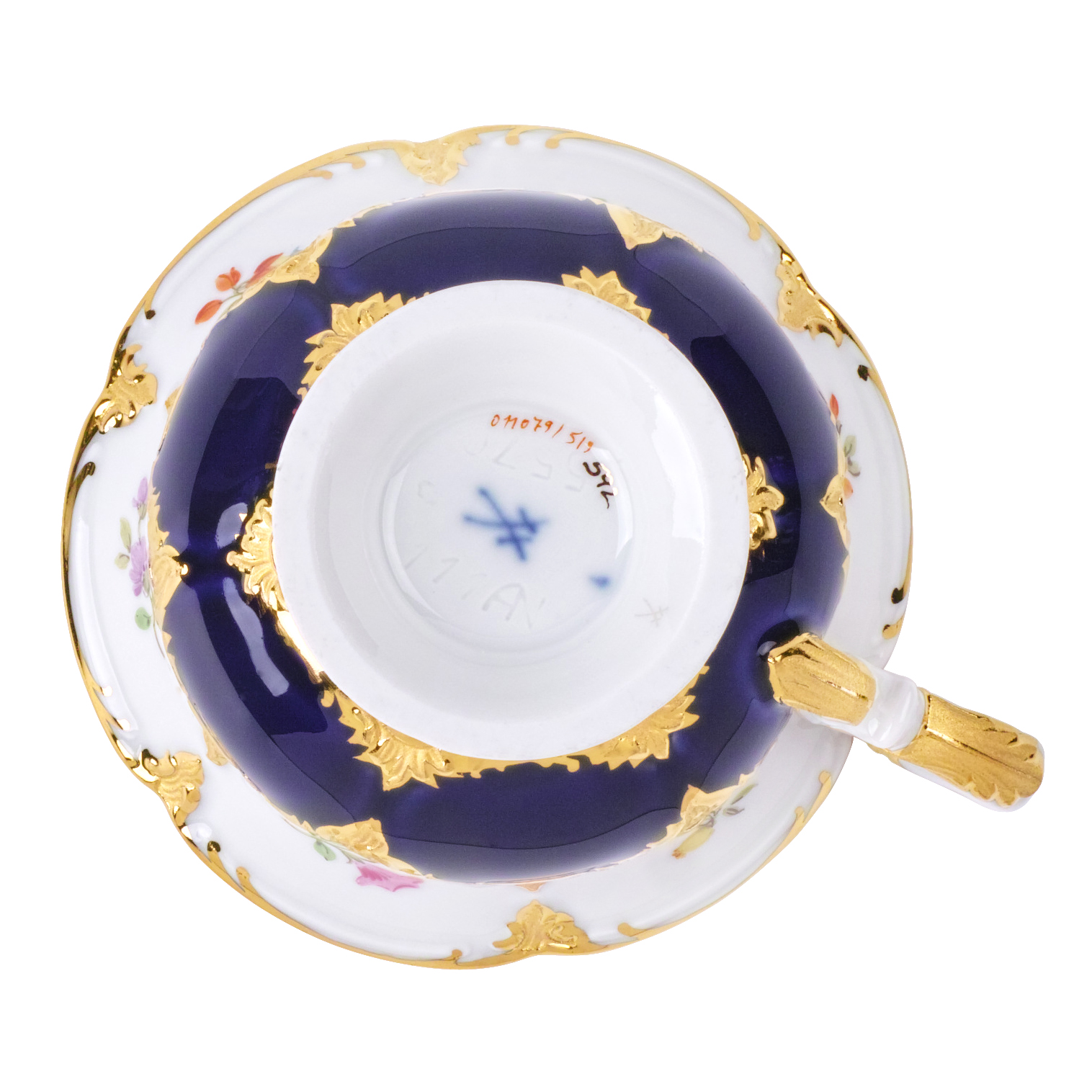 B-FORM 비폼 플라워 블루 에스프레소 컵 앤 소서