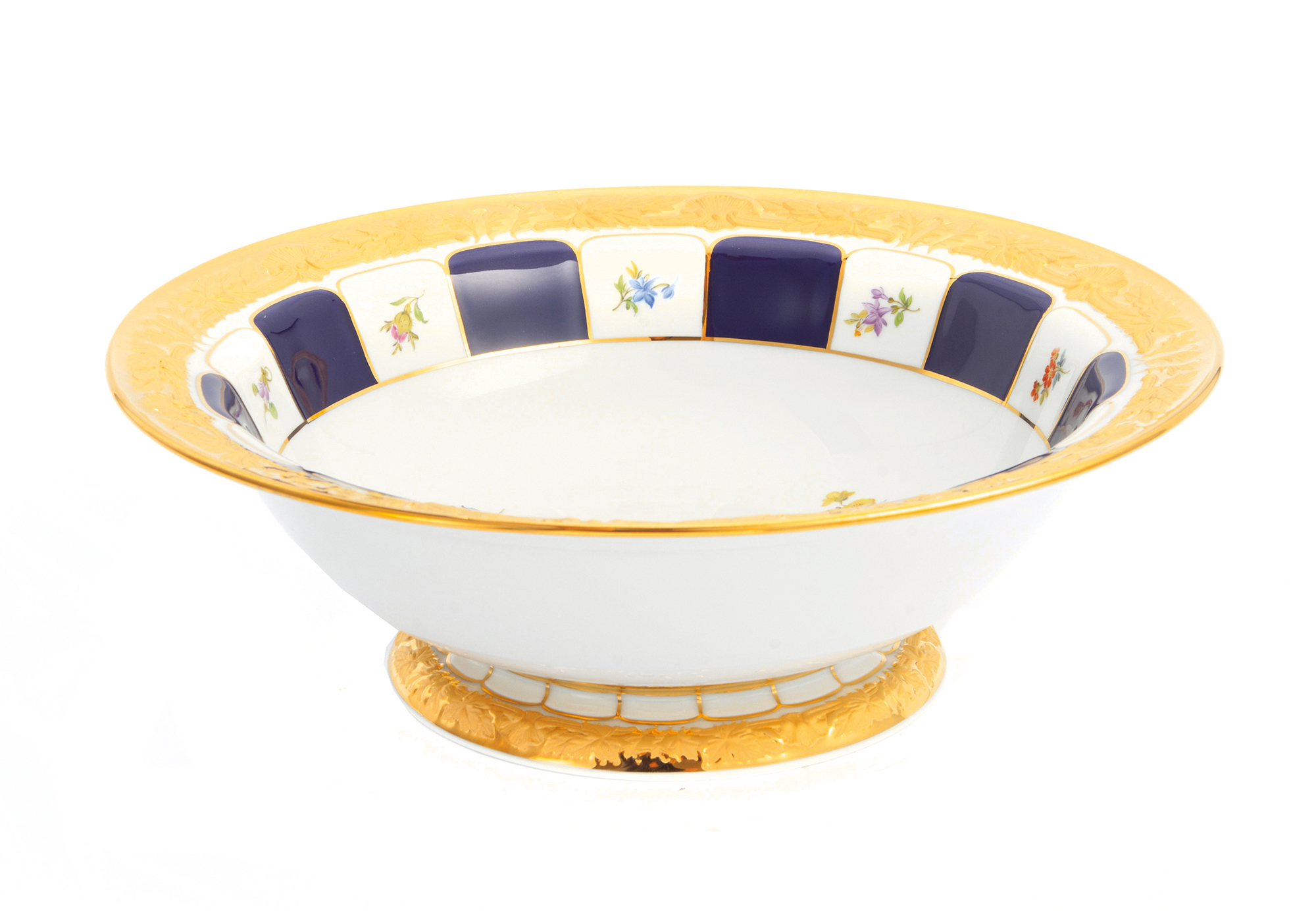 X-FORM 엑스폼 플라워 블루 라운드 보울