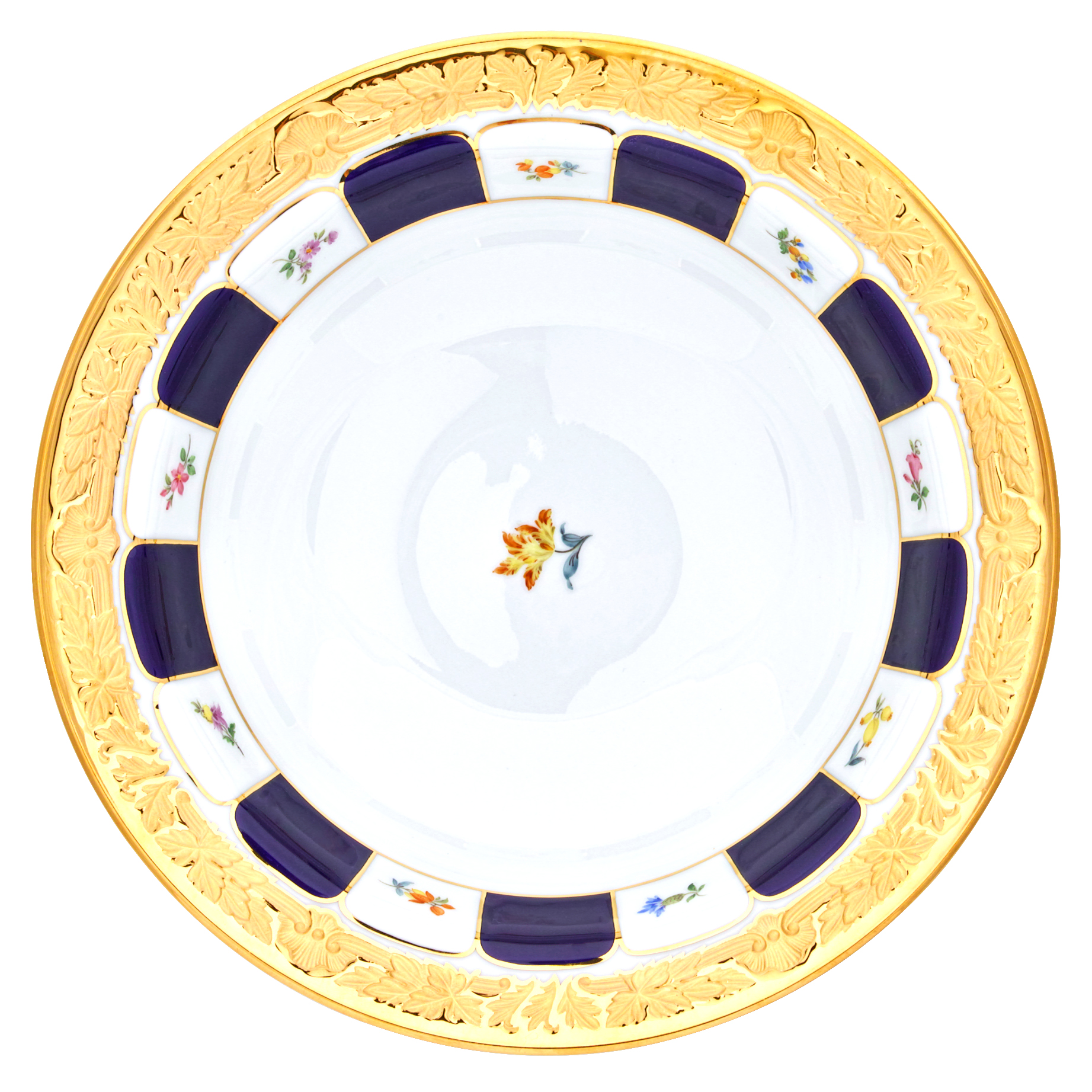 X-FORM 엑스폼 플라워 블루 라운드 보울