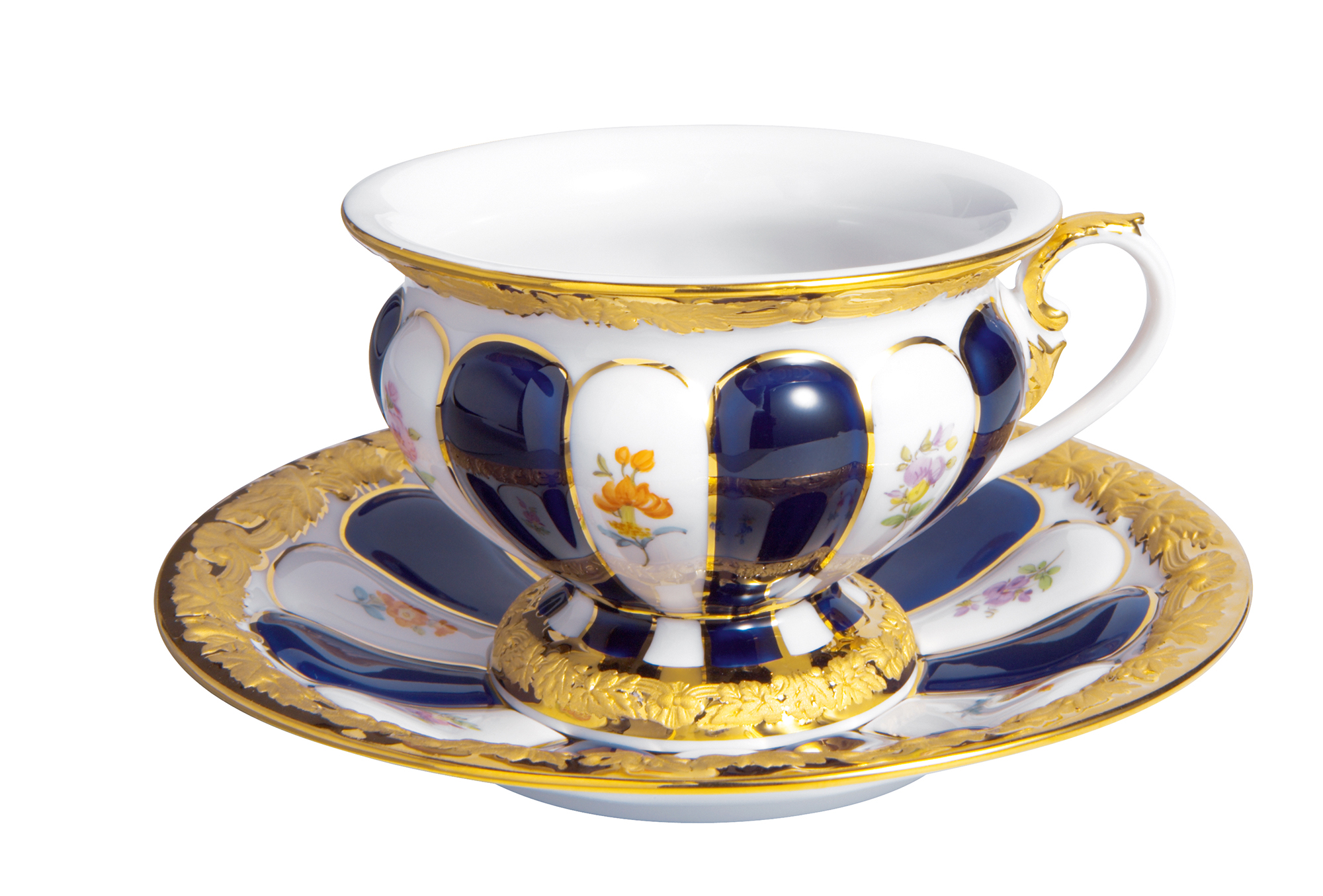 X-FORM 엑스폼 플라워 블루 에스프레소 컵 앤 소서