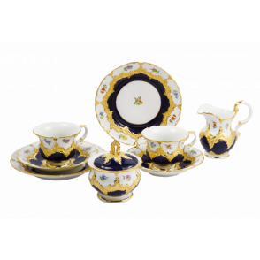 B-FORM 비폼 플라워 블루 커피 세트