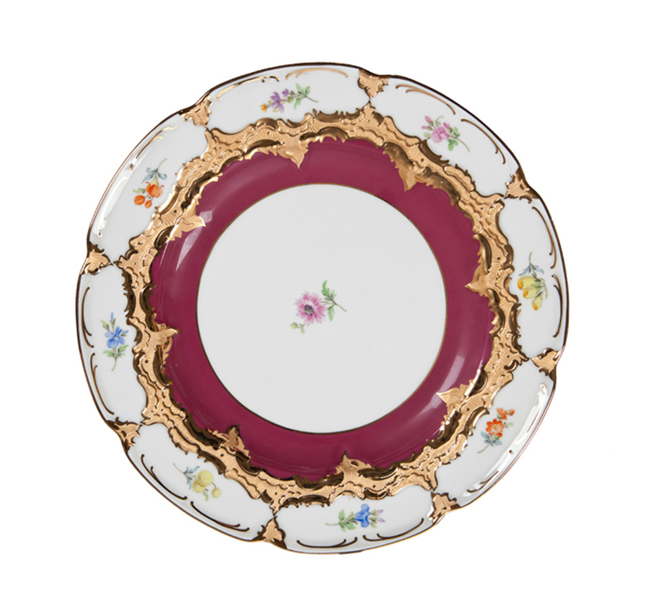 B-FORM 비폼 플라워 퍼플 플레이트 (S)