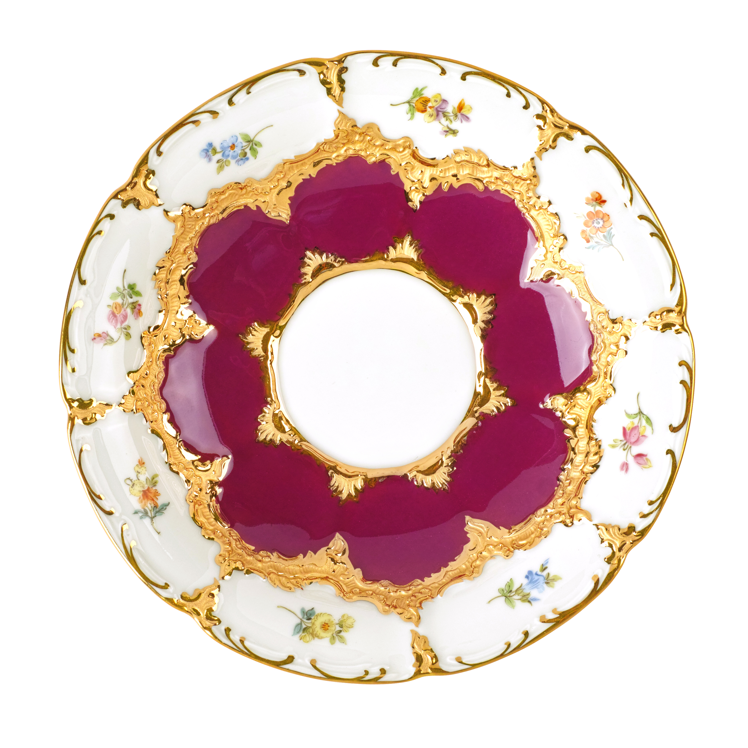 B-FORM 비폼 플라워 퍼플 커피 컵 앤 소서