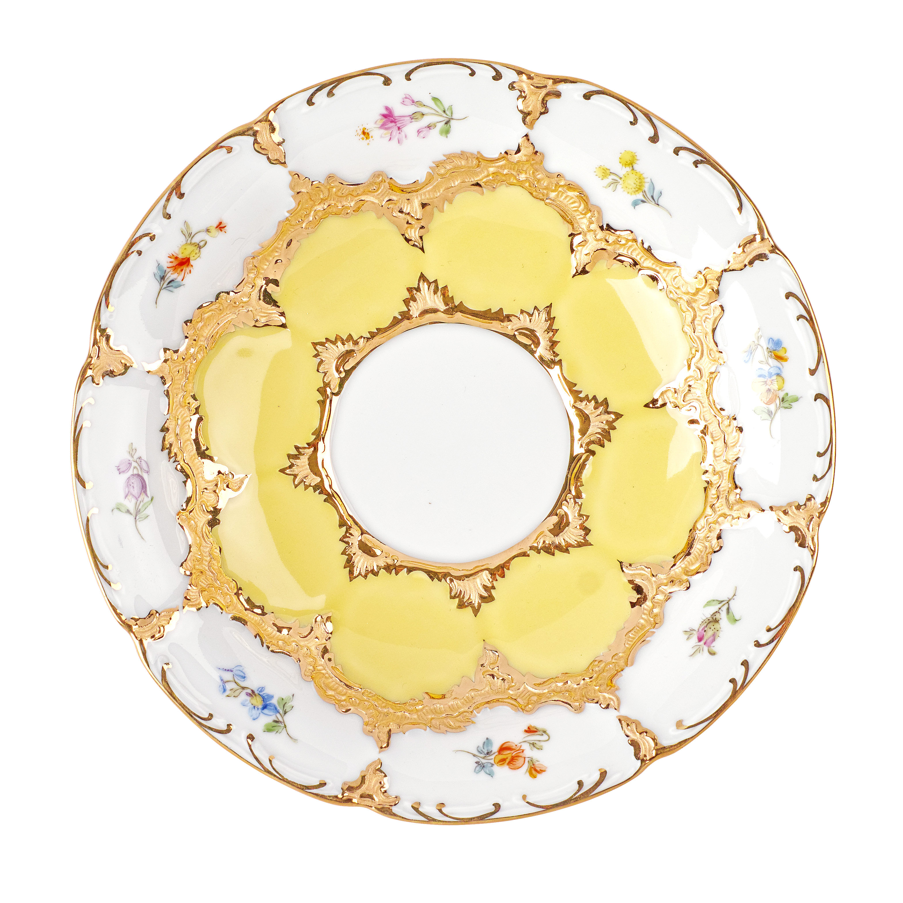 B-FORM 비폼 플라워 옐로우 커피 컵 앤 소서