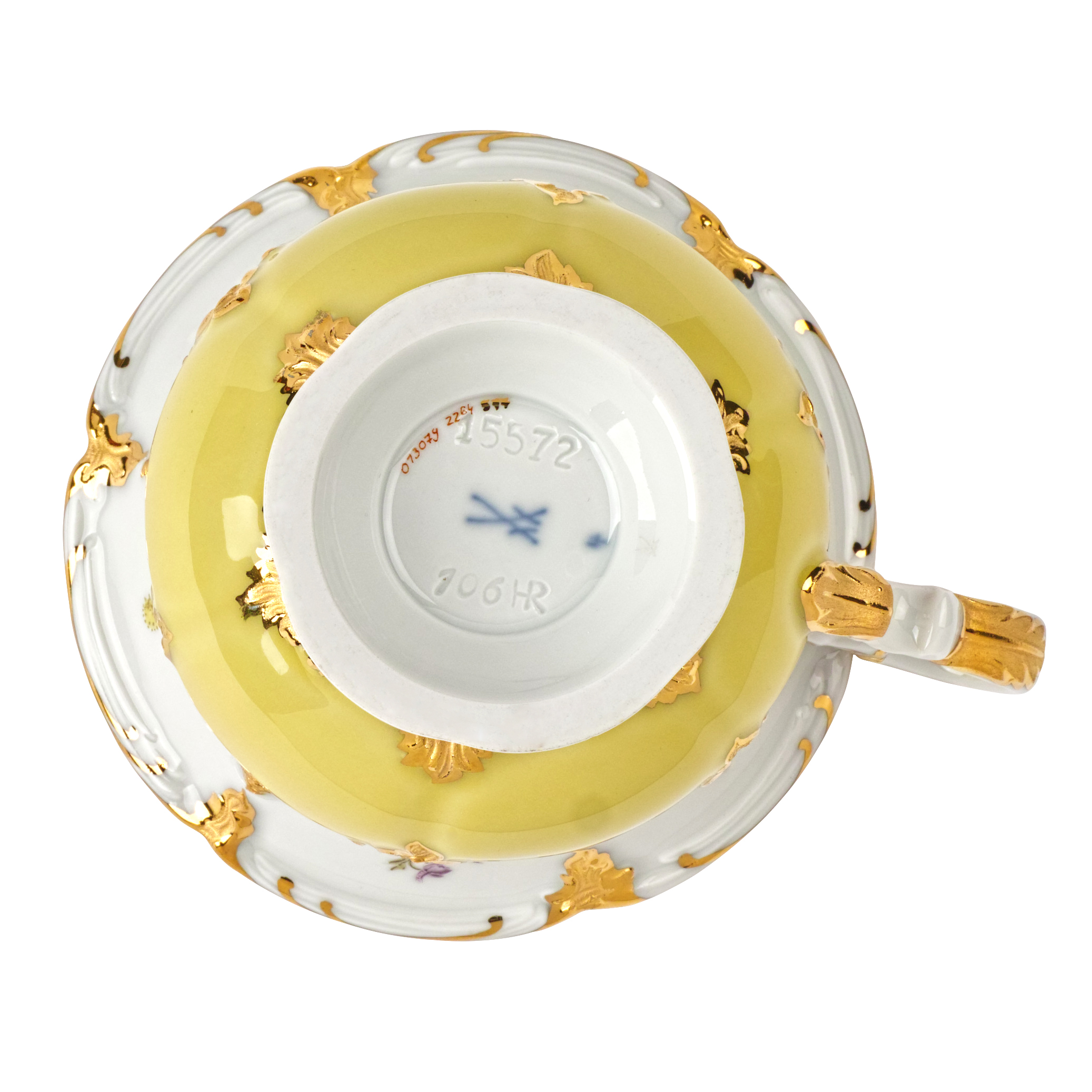 B-FORM 비폼 플라워 옐로우 커피 컵 앤 소서