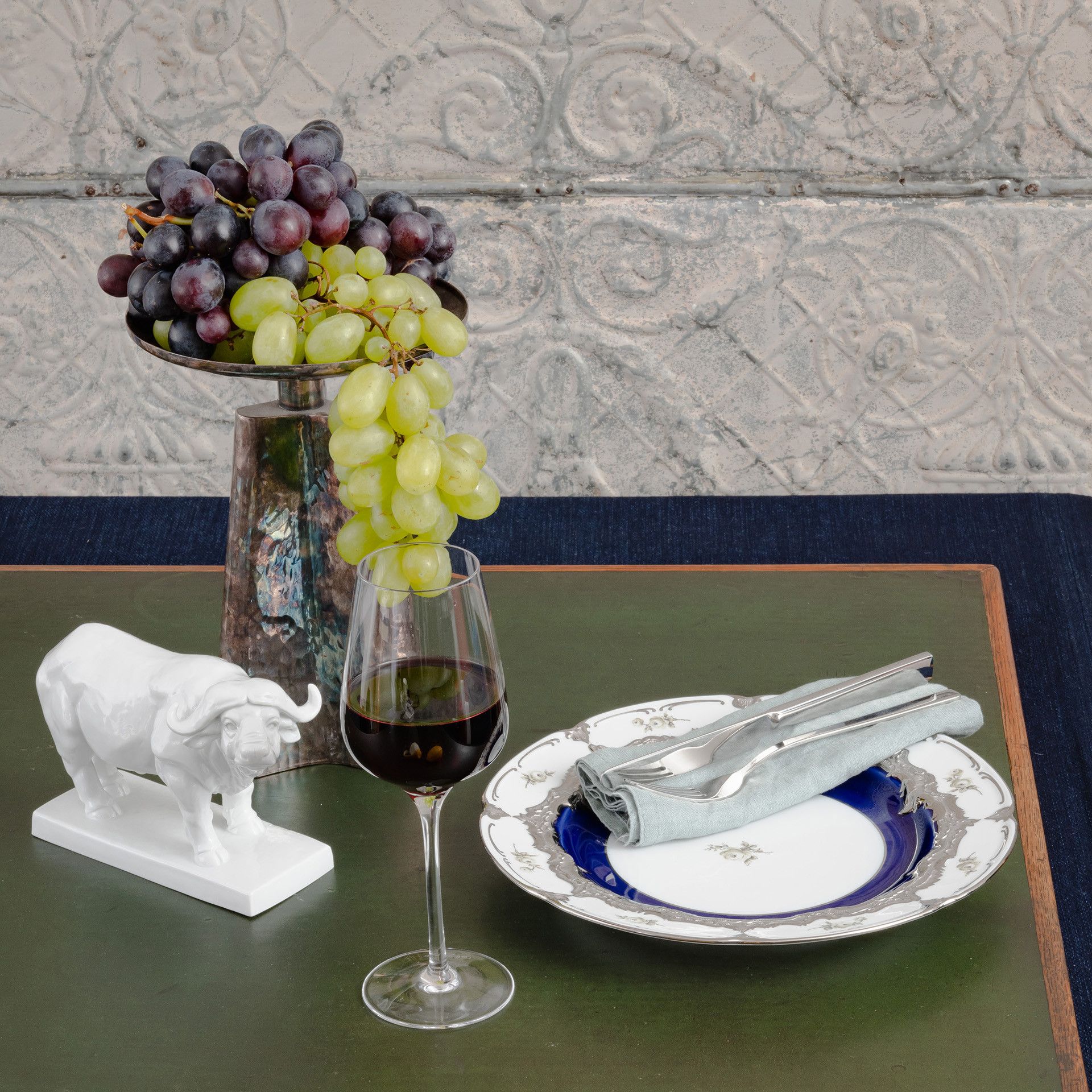 B-FORM 비폼 플라워 플래티넘 플레이트 (L)