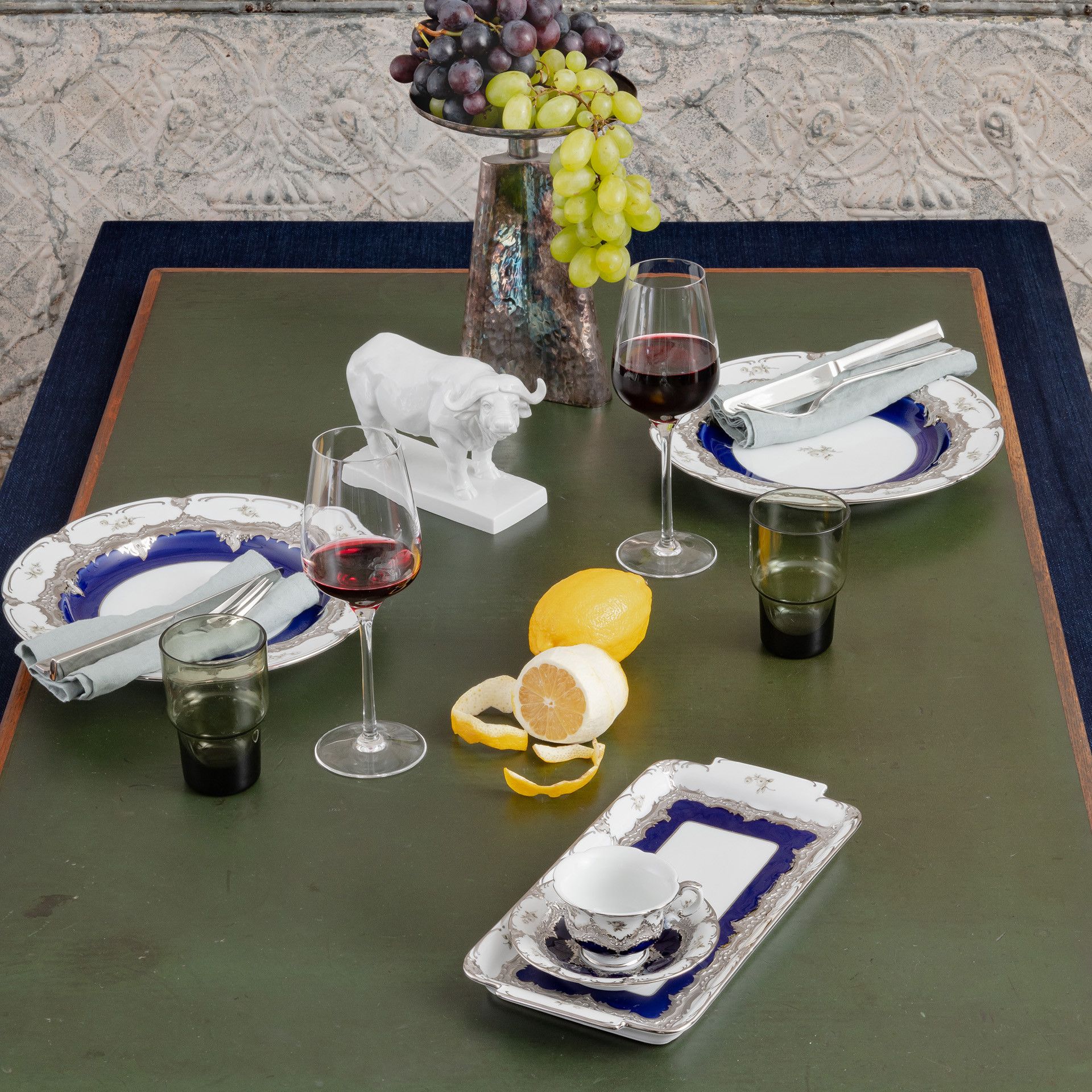 B-FORM 비폼 플라워 플래티넘 디너 플레이트