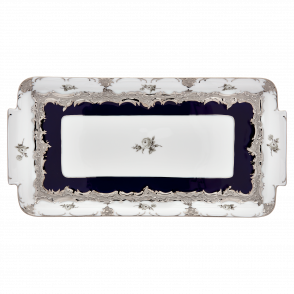 B-FORM 비폼 플라워 플래티넘 스퀘어 플래터