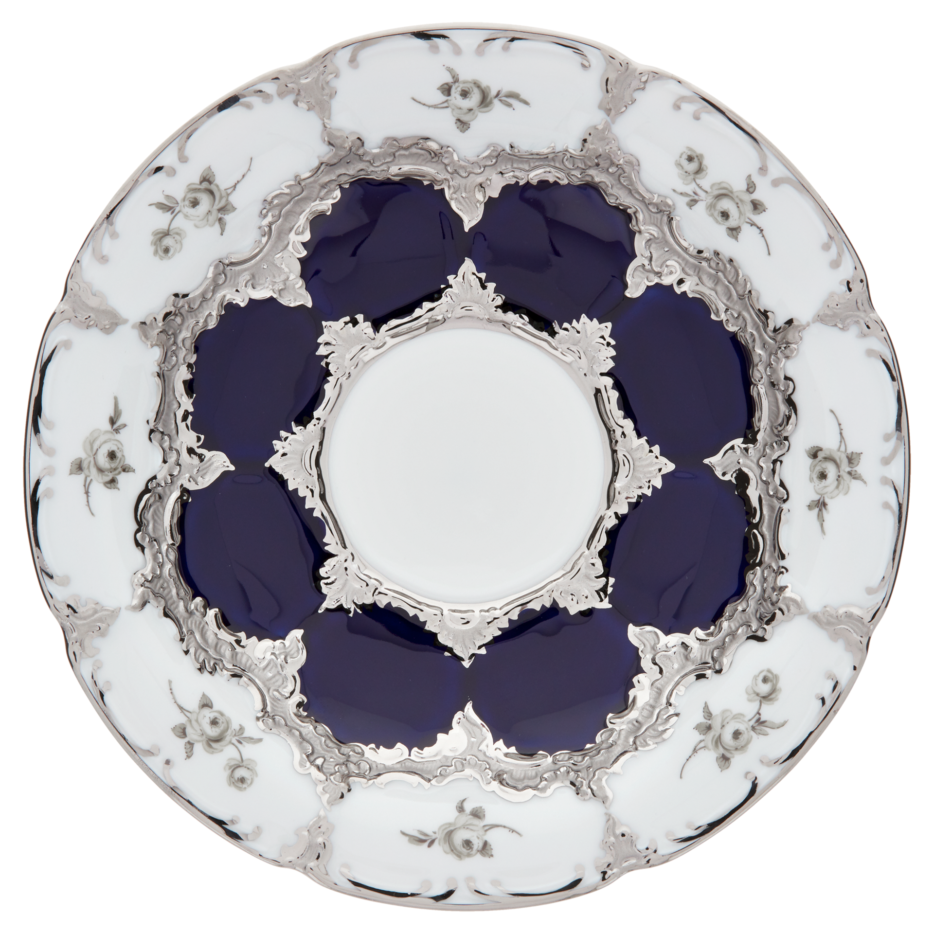 B-FORM 비폼 플라워 플래티넘 커피 컵 앤 소서