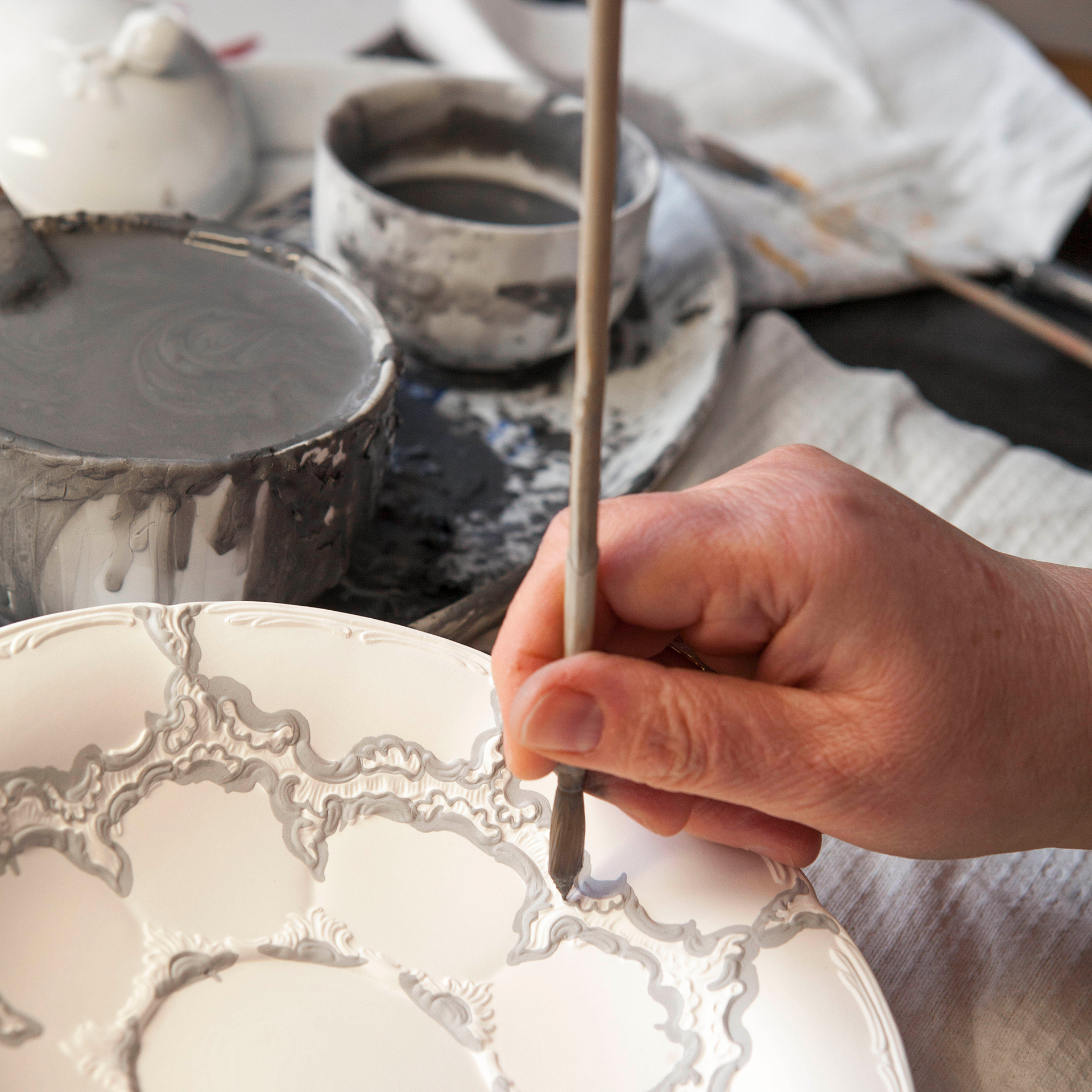 B-FORM 비폼 플라워 플래티넘 커피팟