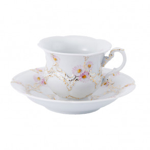 B-FORM 데이지 골드 커피 컵 앤 소서