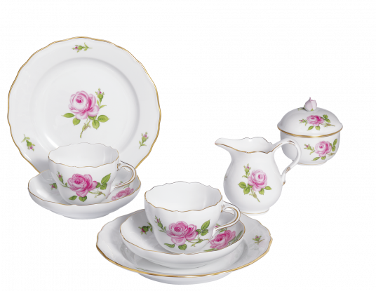 MEISSEN ROSE COFFEE SET