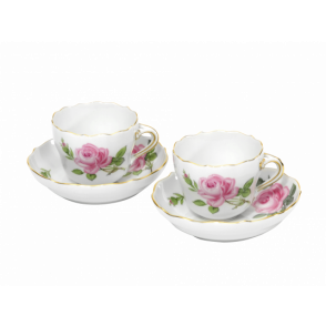 MEISSEN ROSE ESPRESSO SET