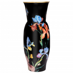LIMITED MASTERWORKS VASE, IRIS WITH BUTTERFLIES
