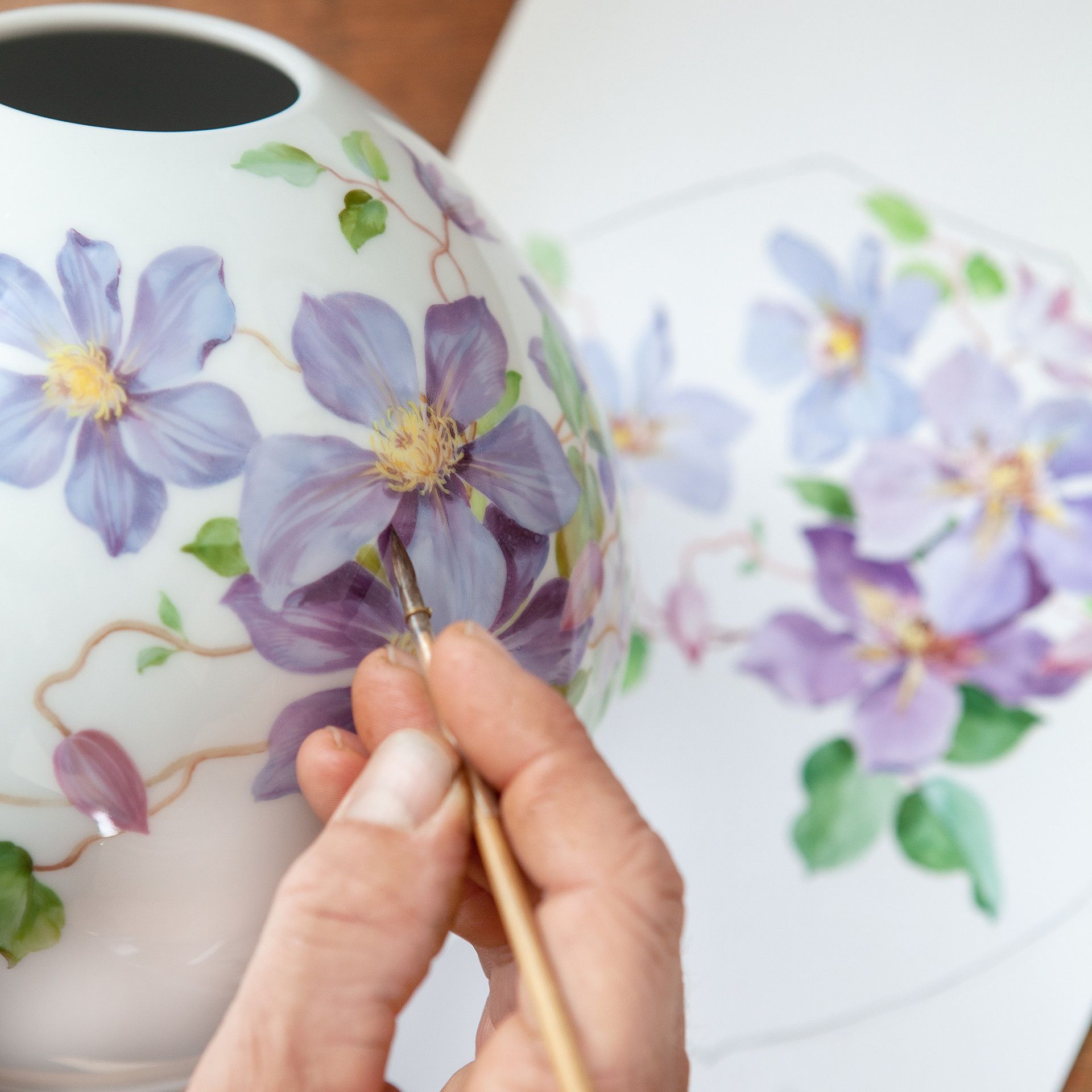 LIMITED EDITION 2021 VASE, CLEMATIS