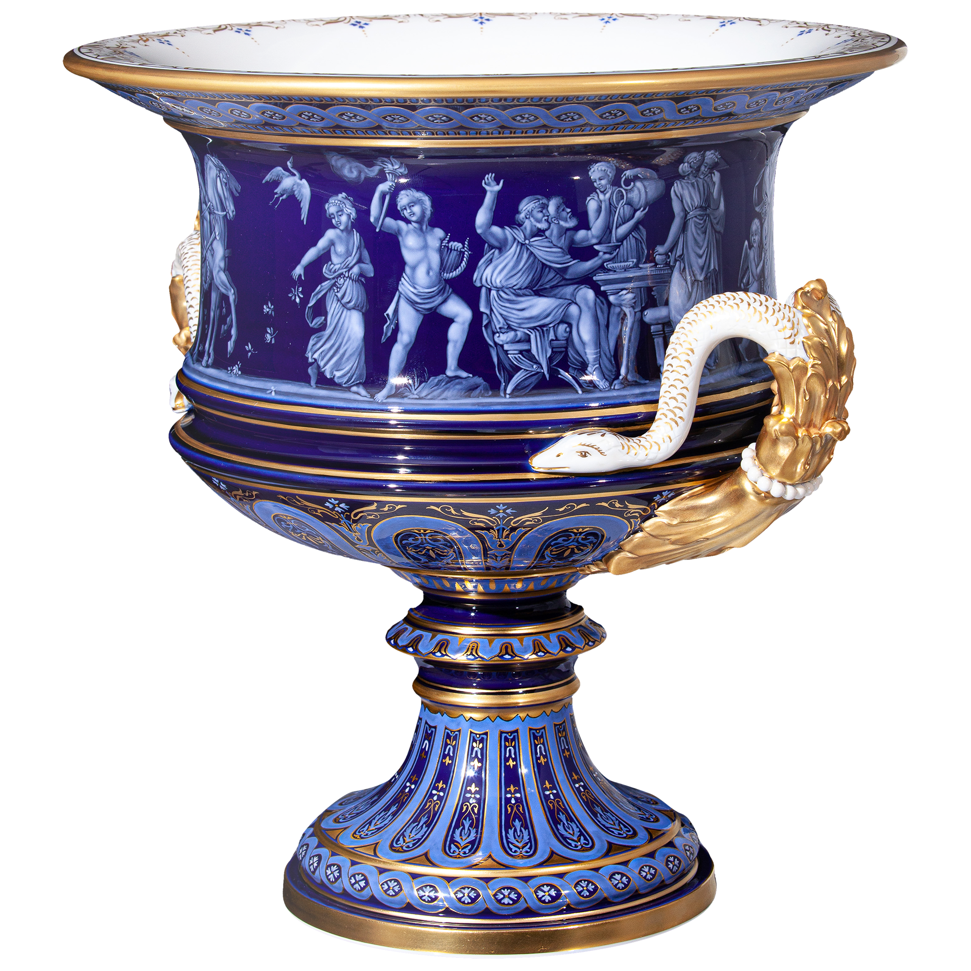 LIMITED MASTERWORKS 2021 VASE, MUSE SCENES, LIMOGES PAINTING