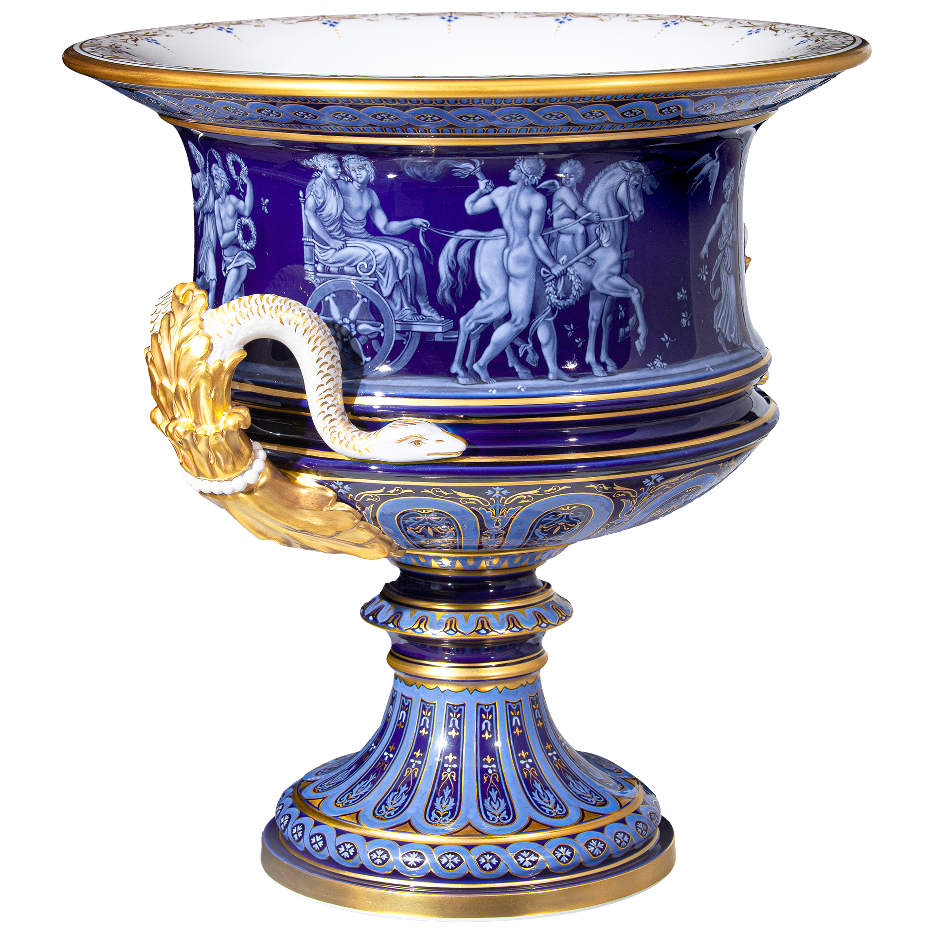 LIMITED MASTERWORKS 2021 VASE, MUSE SCENES, LIMOGES PAINTING