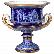 LIMITED MASTERWORKS 2021 VASE, MUSE SCENES, LIMOGES PAINTING