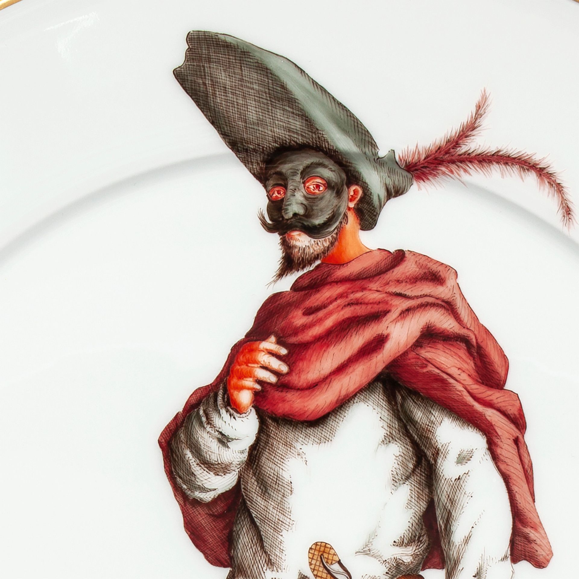 LIMITED EDITION 2021 WALL PLATE, COMMEDIA DELL' ARTE, FRITELLINO