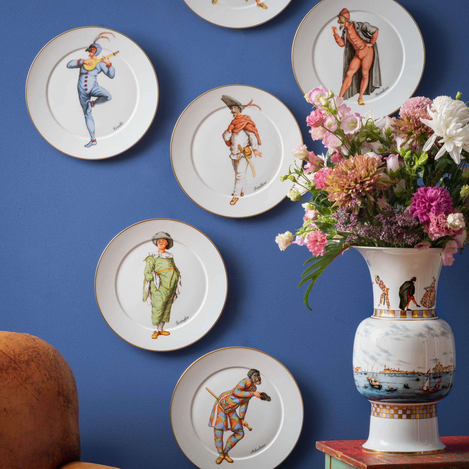 LIMITED EDITION 2021 WALL PLATE, COMMEDIA DELL' ARTE, FRITELLINO