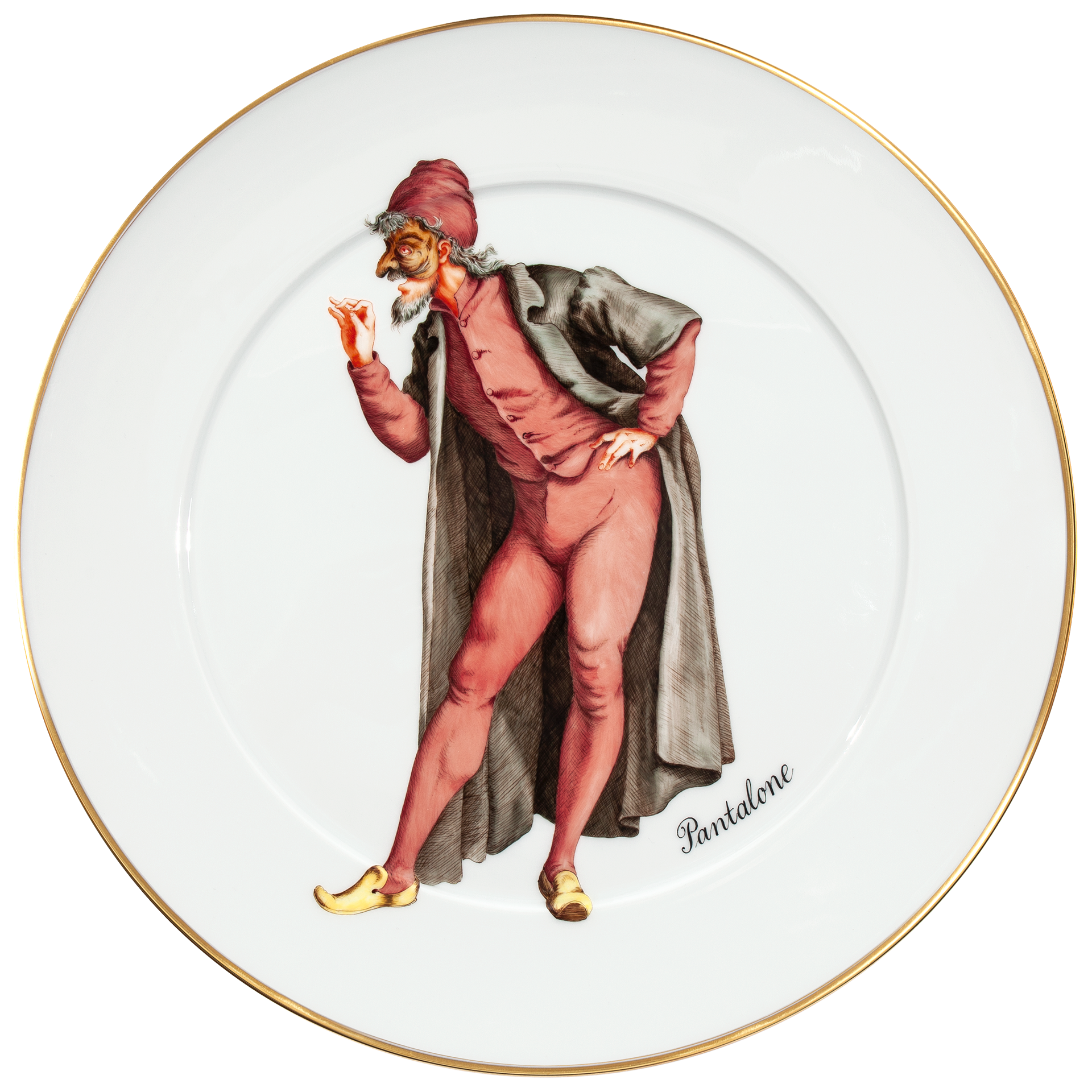 LIMITED EDITION 2021 WALL PLATE, COMMEDIA DELL' ARTE, PANTALONE