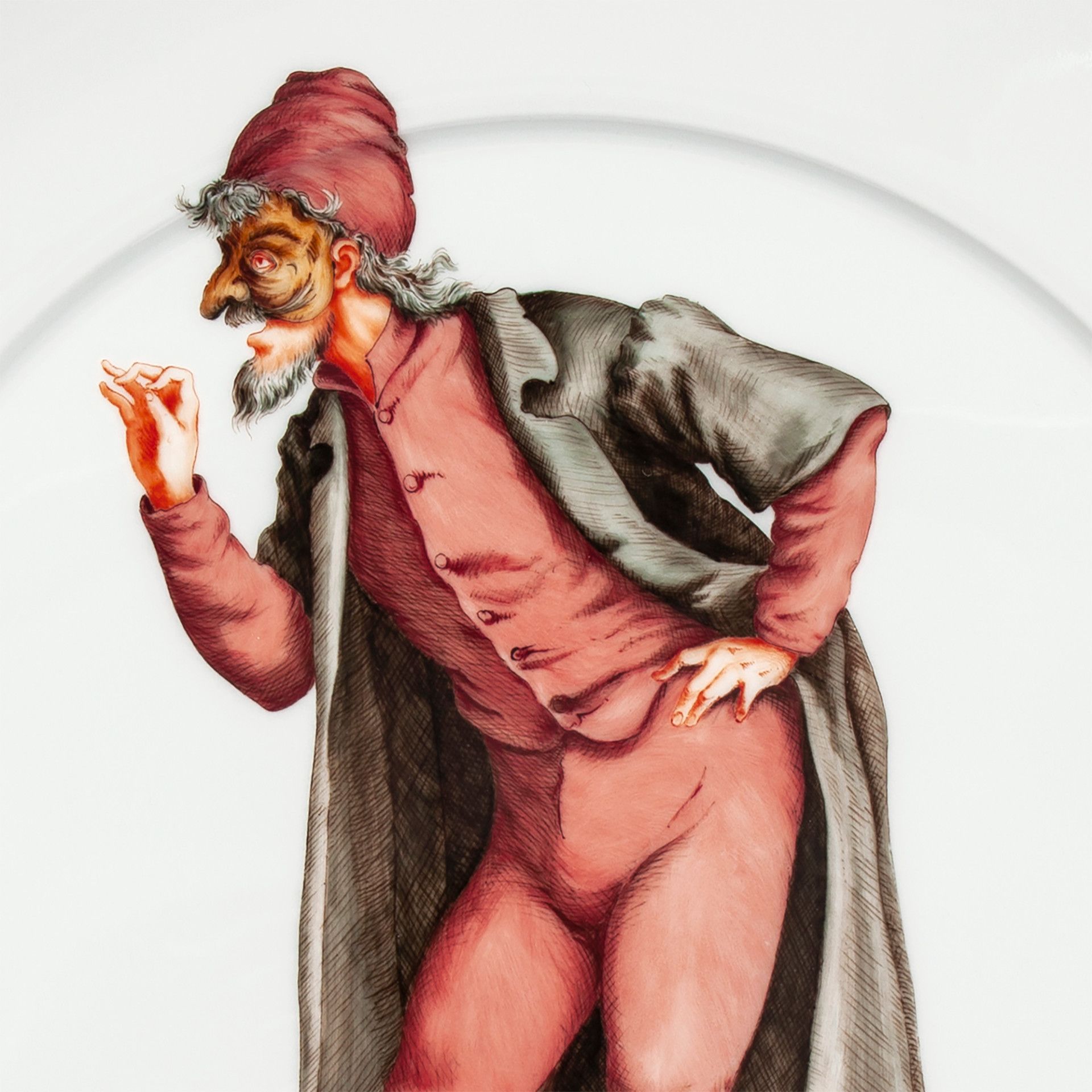 LIMITED EDITION 2021 WALL PLATE, COMMEDIA DELL' ARTE, PANTALONE