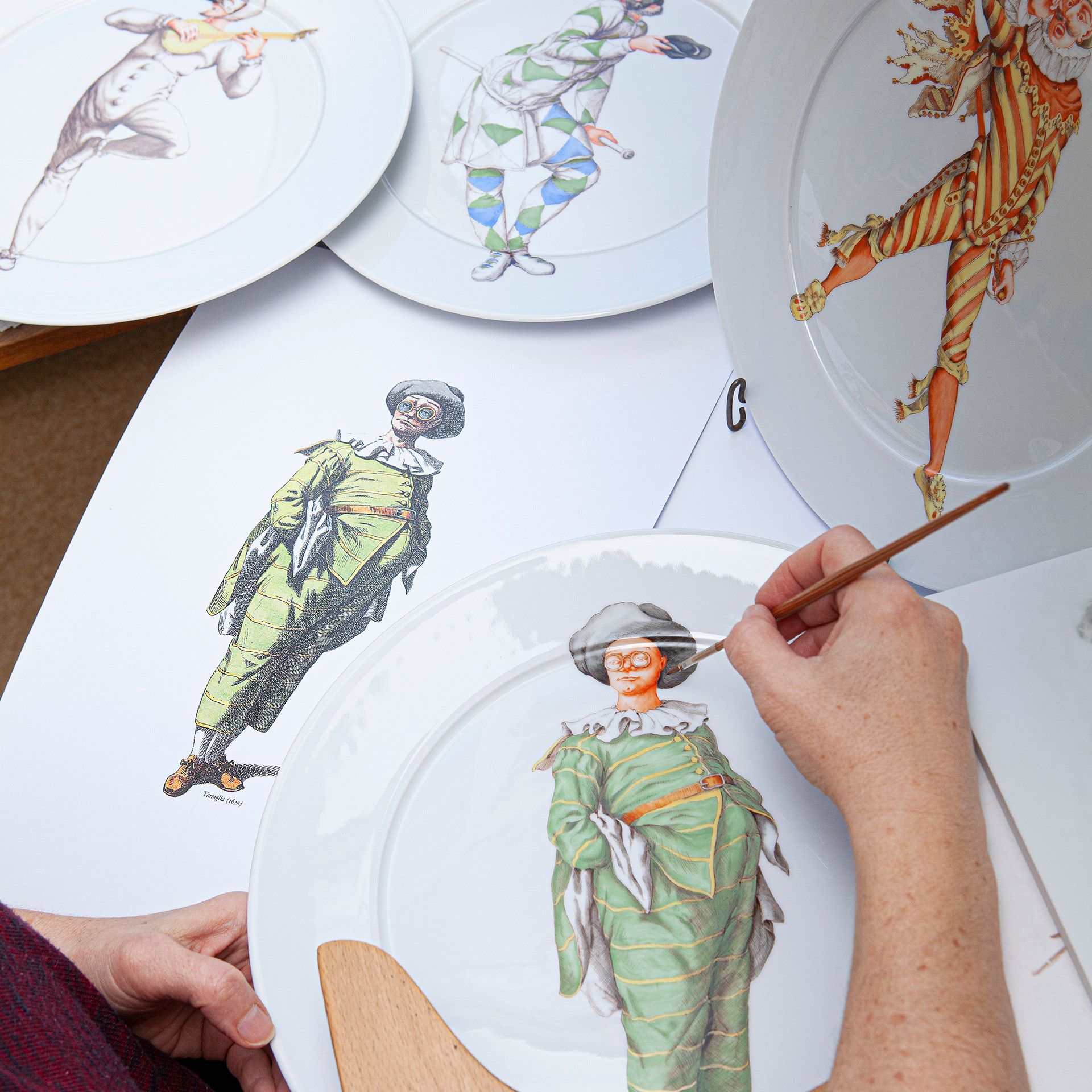 LIMITED EDITION 2021 WALL PLATE, COMMEDIA DELL' ARTE, PANTALONE