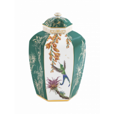 LIMITED MASTERWORKS 2018 VASE HUMMINGBIRD AND ORCHIDS